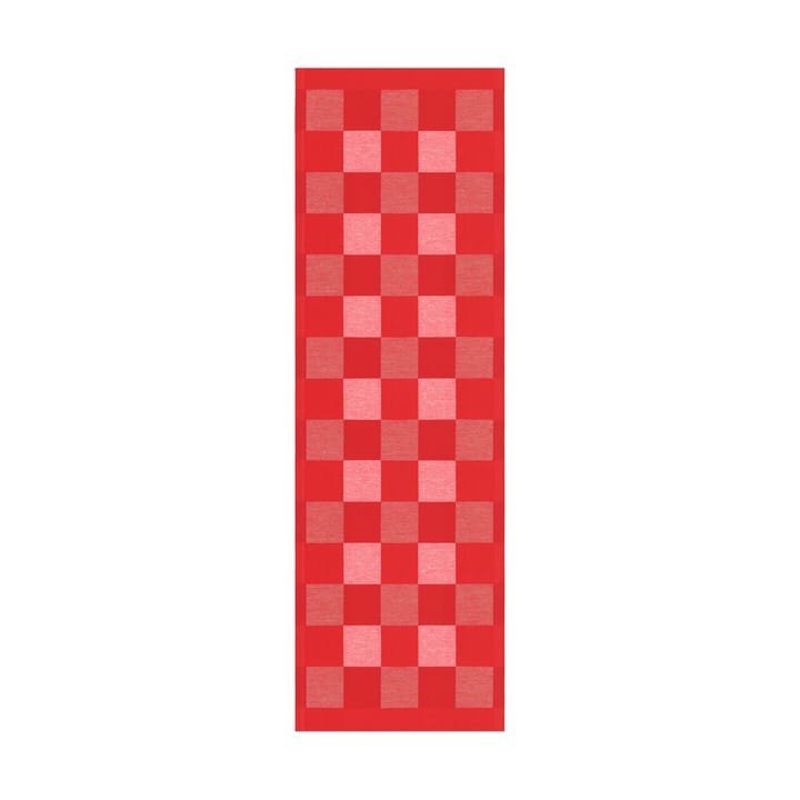 Schack løper rød - 35 x 110 cm - Ekelund Linneväveri
