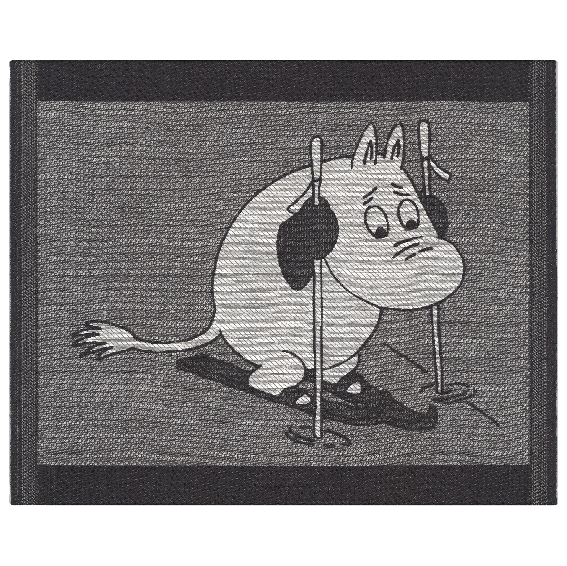 Skiing oppvaskklut 28x35 cm, Svart Ekelund Linneväveri