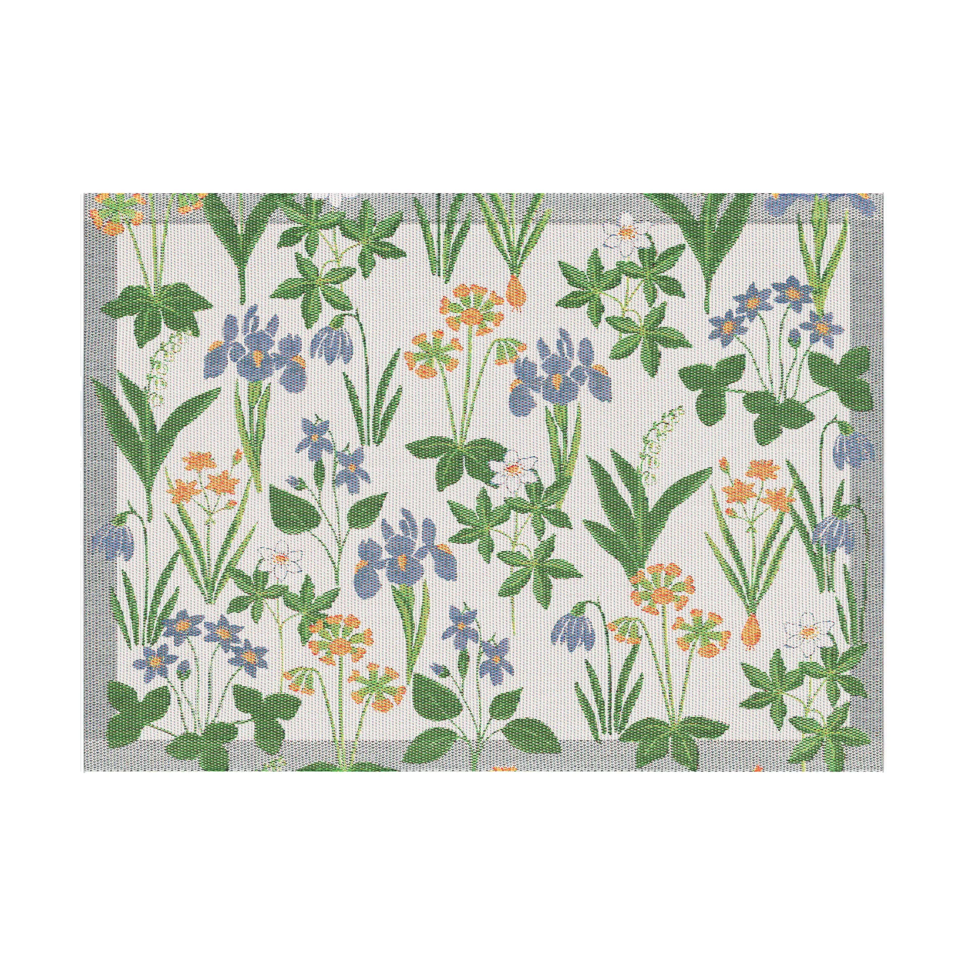 Solblå spisebrikke 35x48 cm, Multi Ekelund Linneväveri