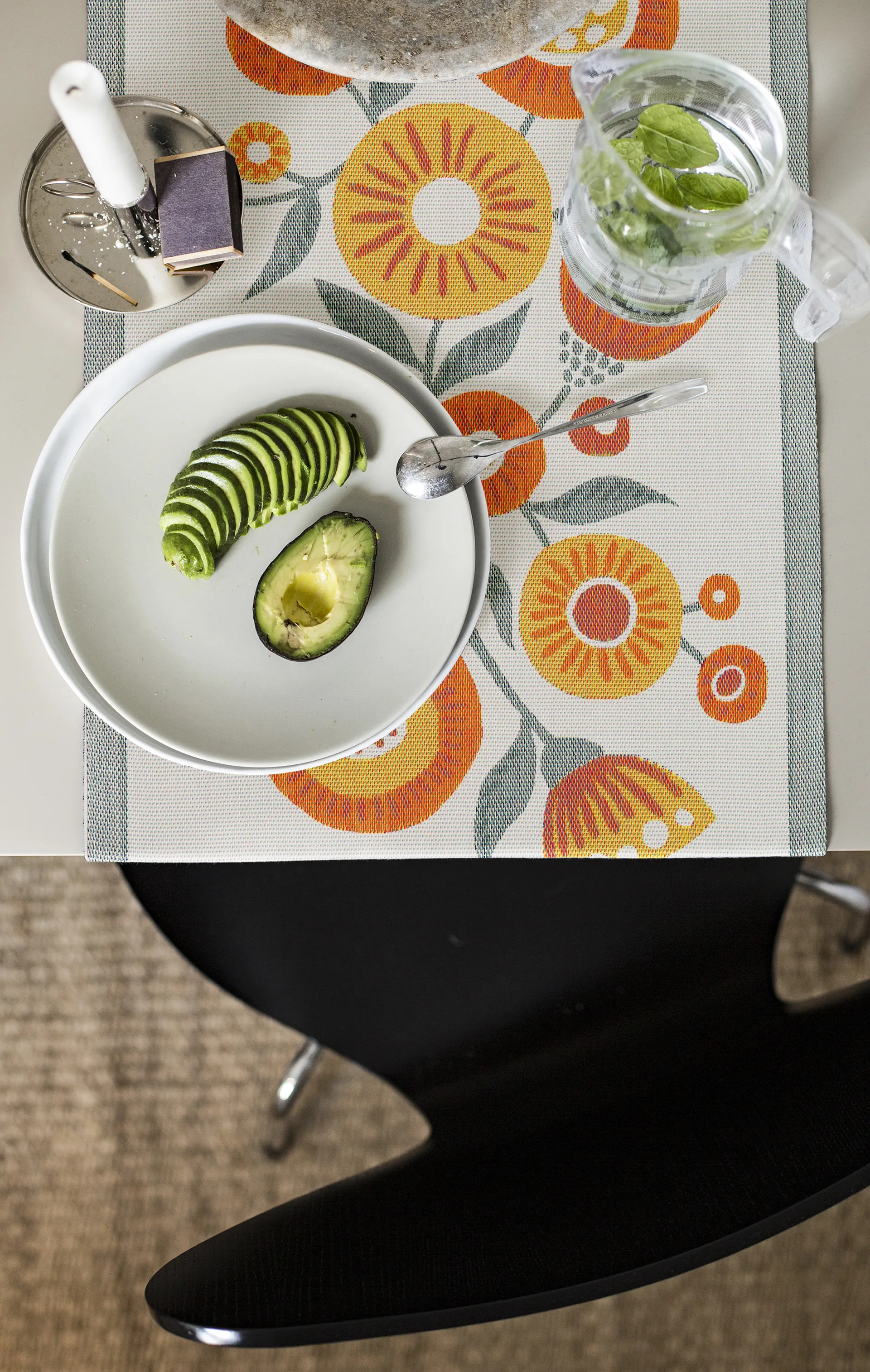 Solblomma løper, 35 x 100 cm Ekelund Linneväveri