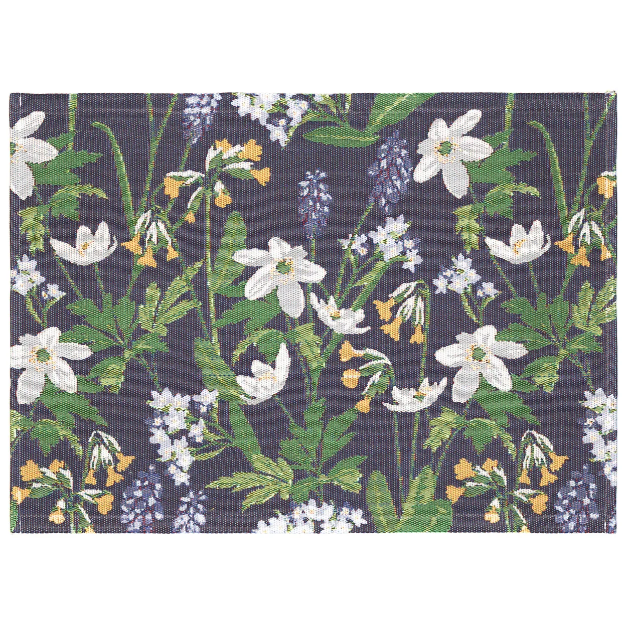 Ekelund Linneväveri Spring spisebrikke 35x48 cm | Skandinavisk Design | Spisebrikker | Blå