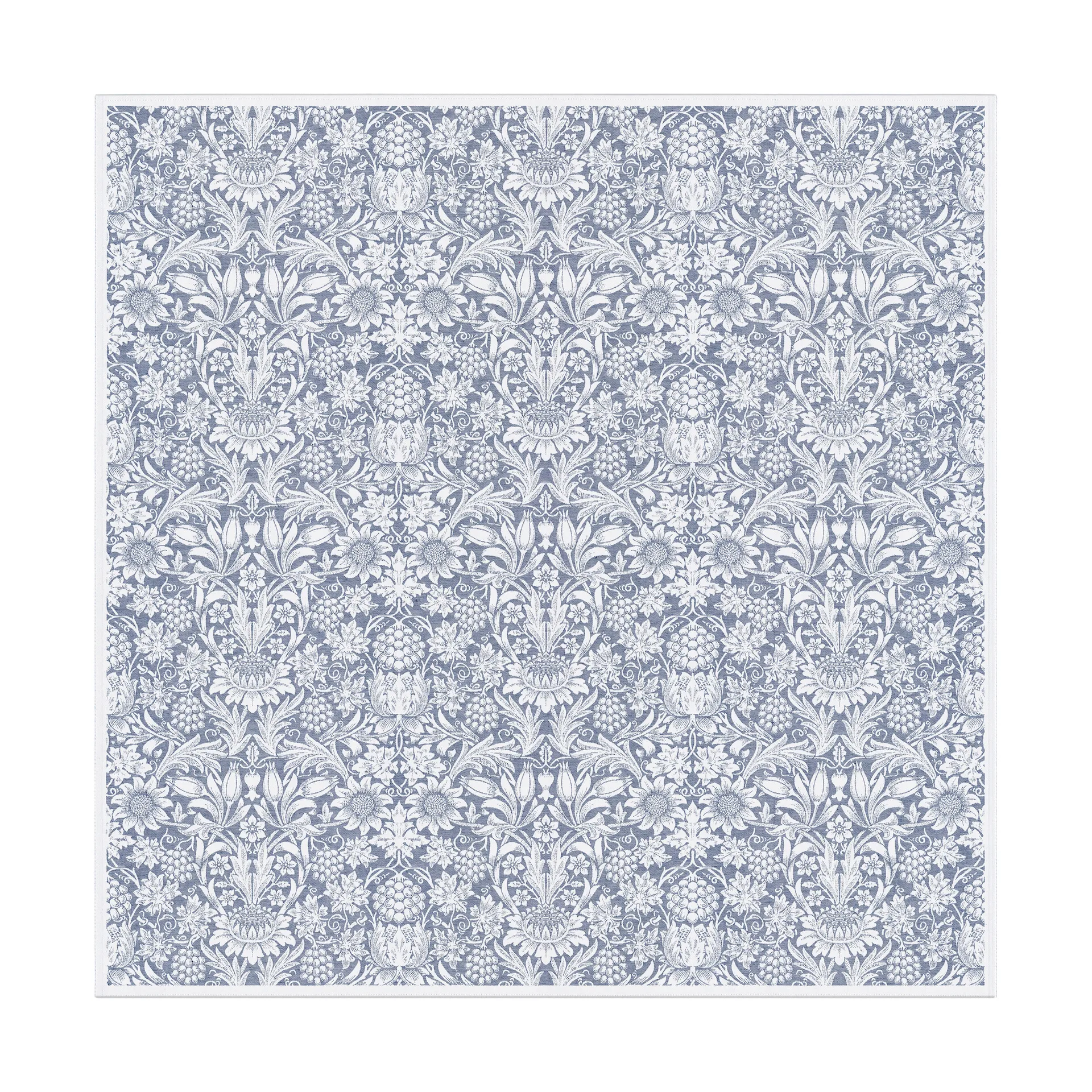 Sunflower bordduk 150x150 cm, Blå Ekelund Linneväveri