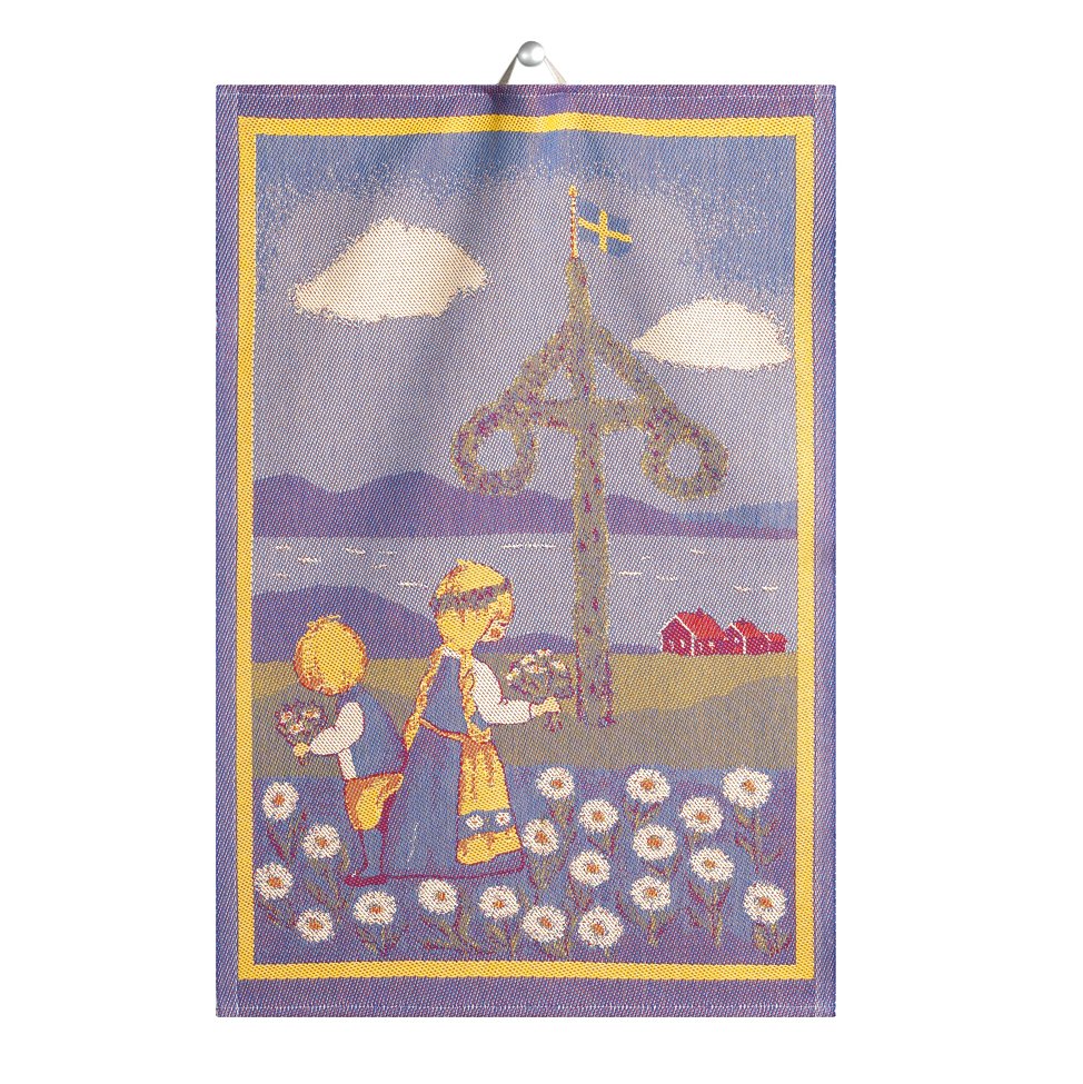 Ekelund Linneväveri Svensk Sommar kjøkkenhåndkle 35x50 cm
