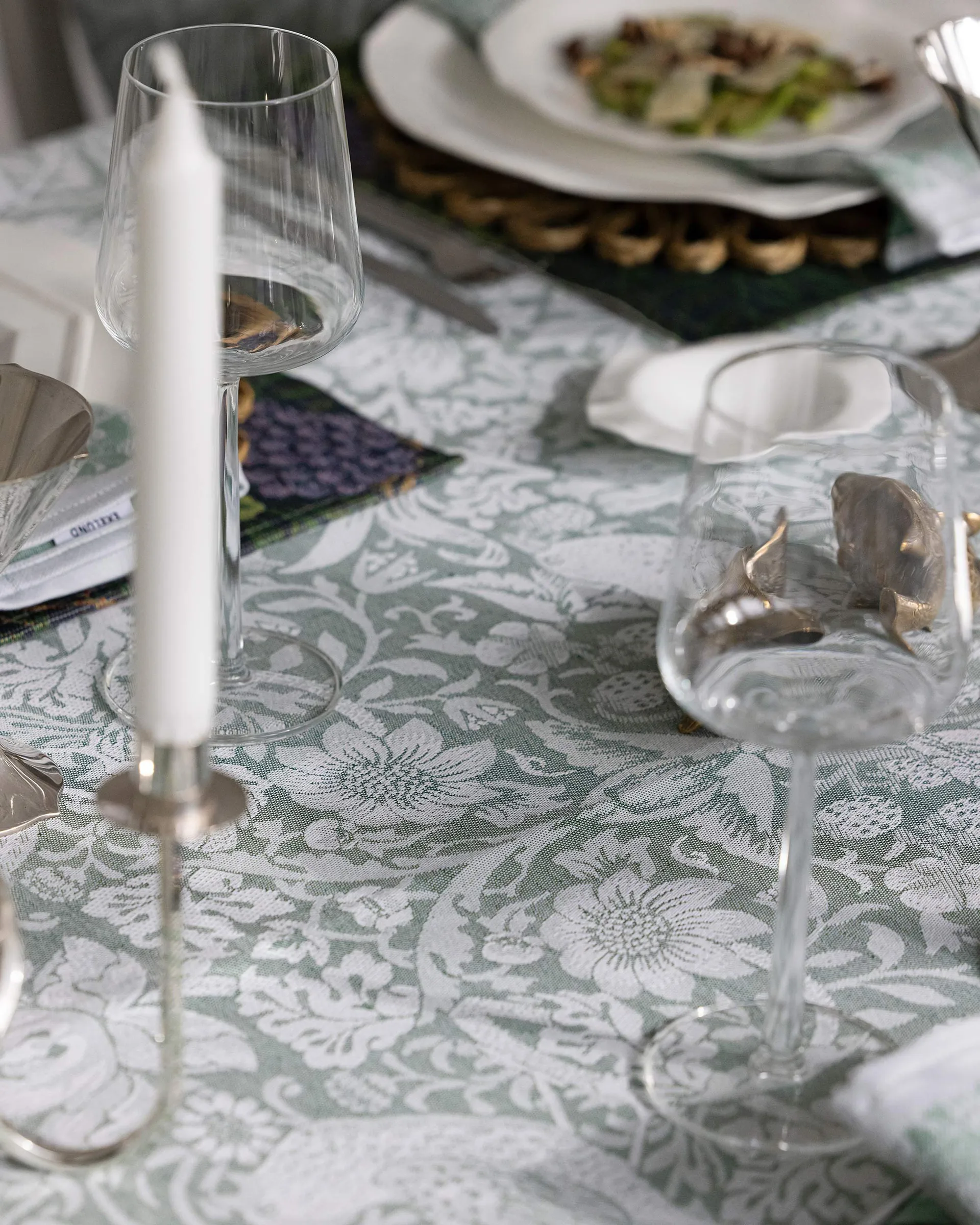 Tomtemøte spisebrikke 35x48 cm, Multi Ekelund Linneväveri