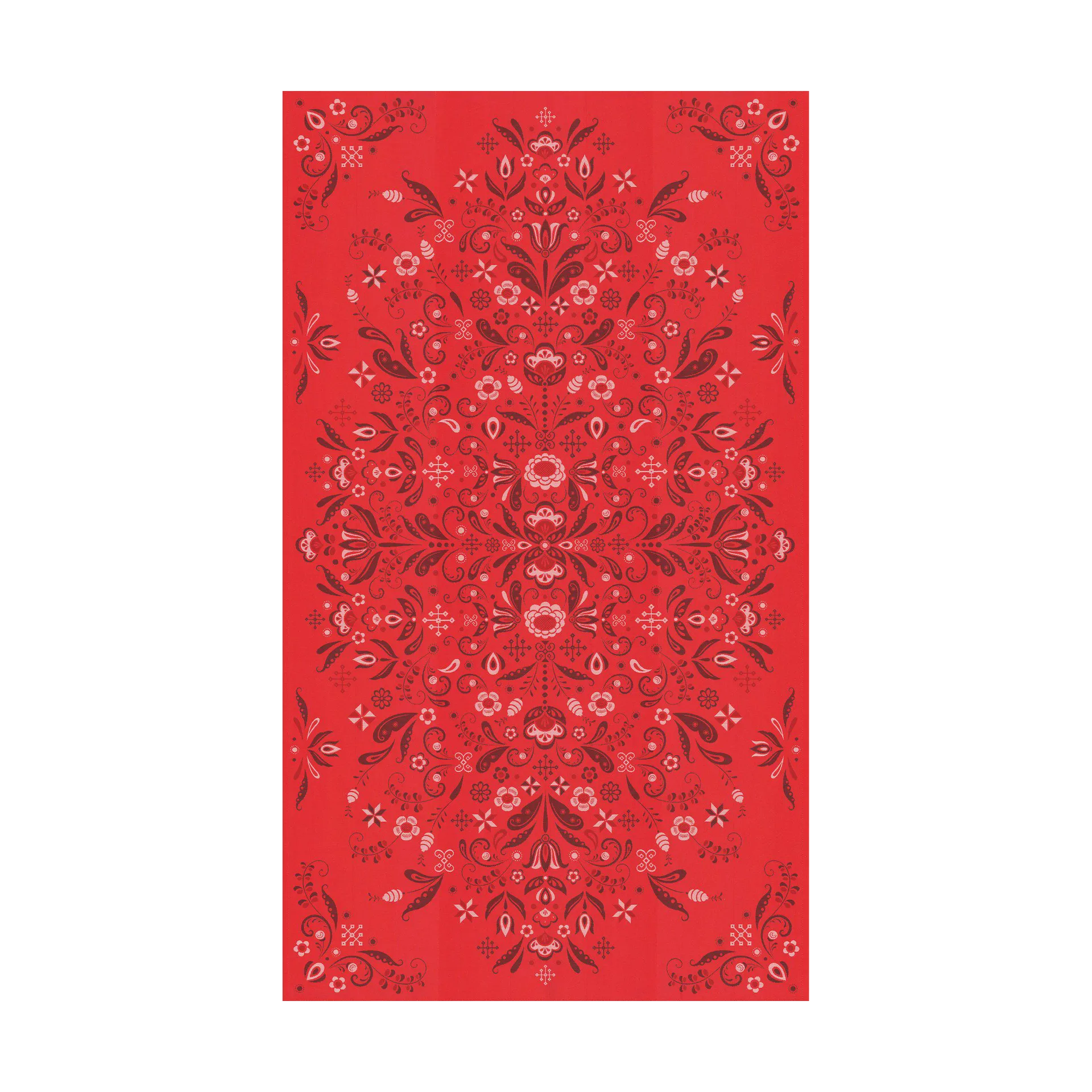 Torplyckan bordduk 145x250 cm, Rød Ekelund Linneväveri