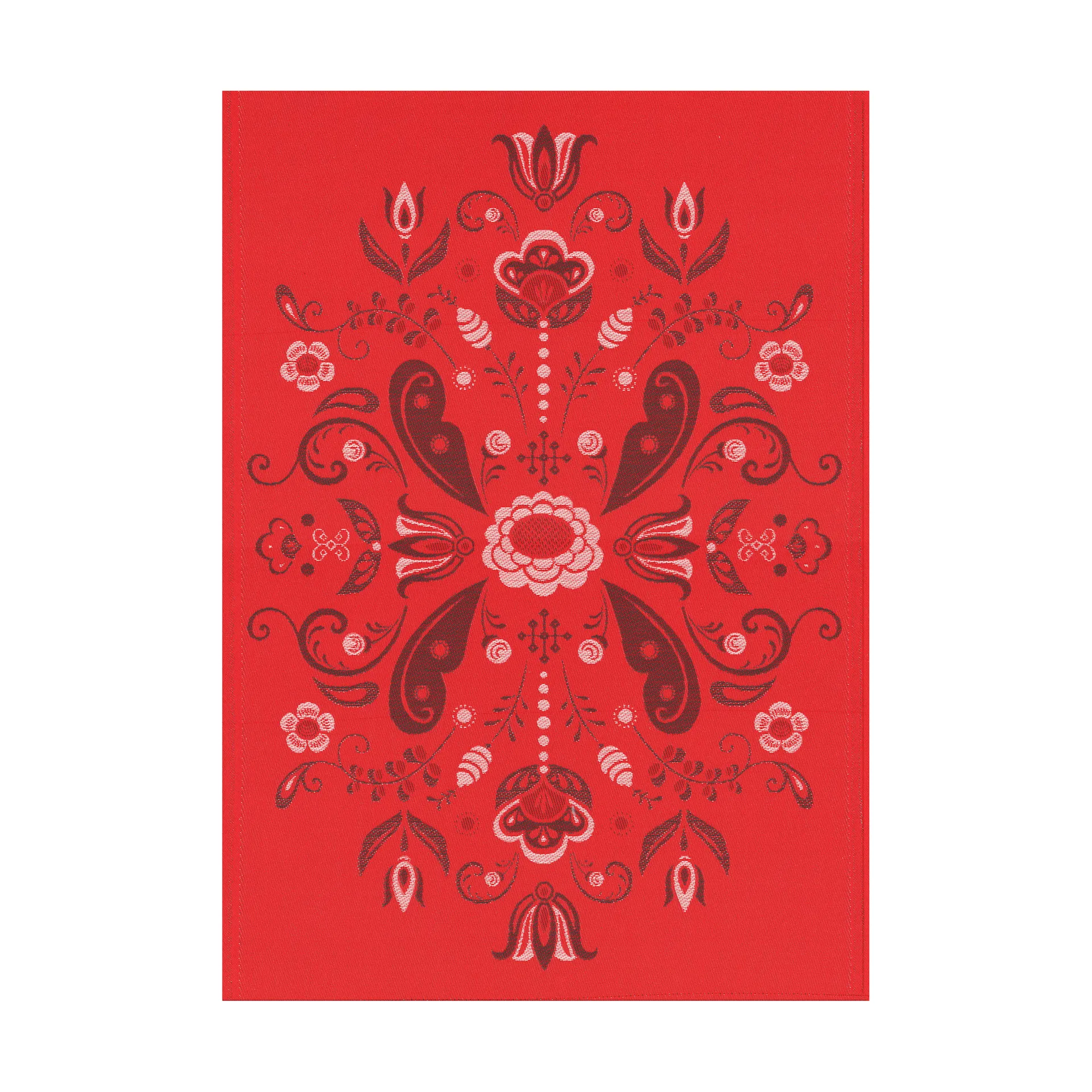 Torplyckan kjøkkenhåndkle 48x70 cm, Rød Ekelund Linneväveri