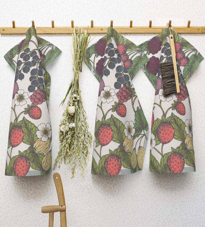 Trädgårdsbär kjøkkenhåndkle - 40 x 60 cm - Ekelund Linneväveri