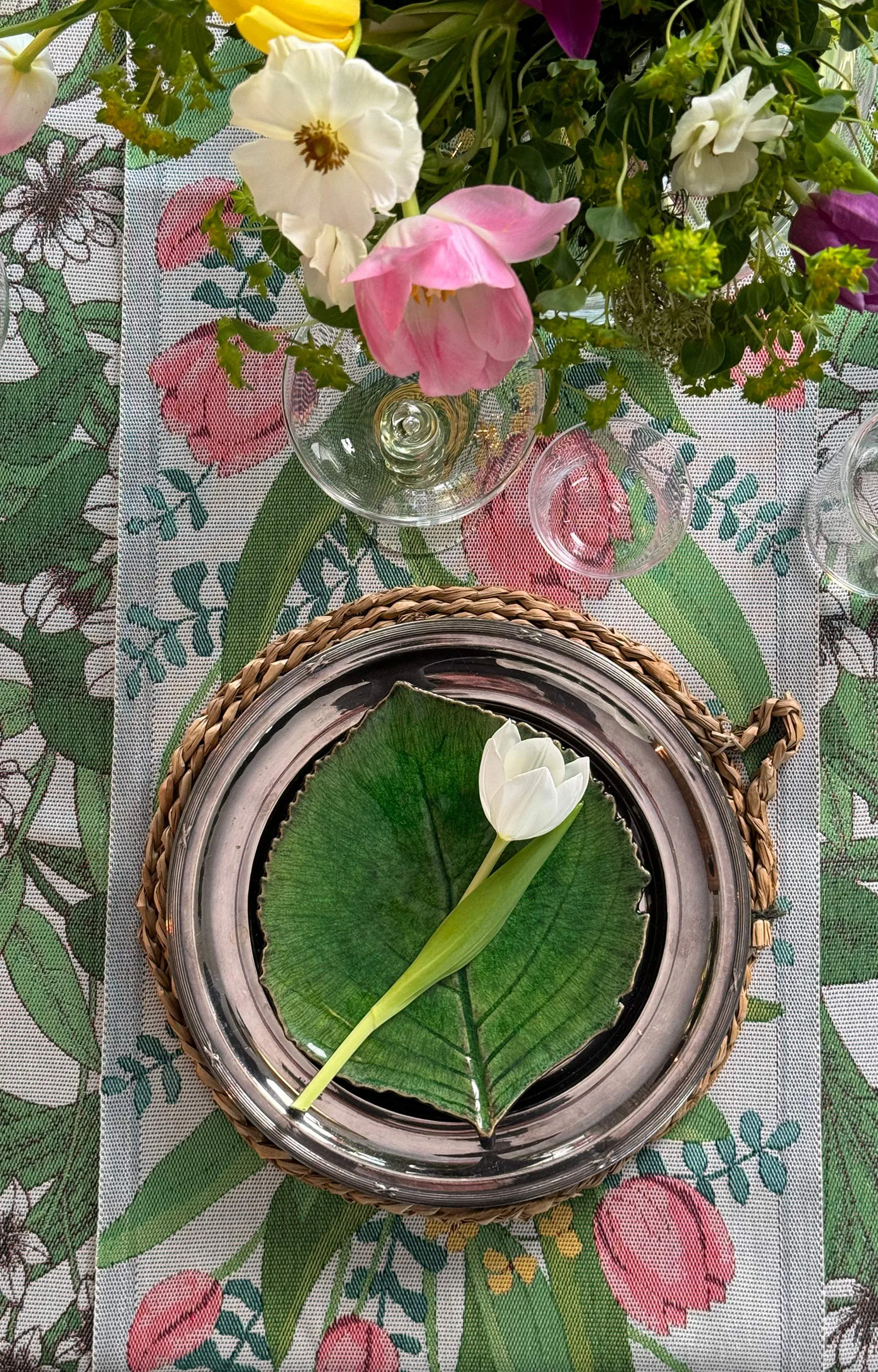 Tulpanlund Kjøkkenhåndkle 35x50 cm, Multi Ekelund Linneväveri