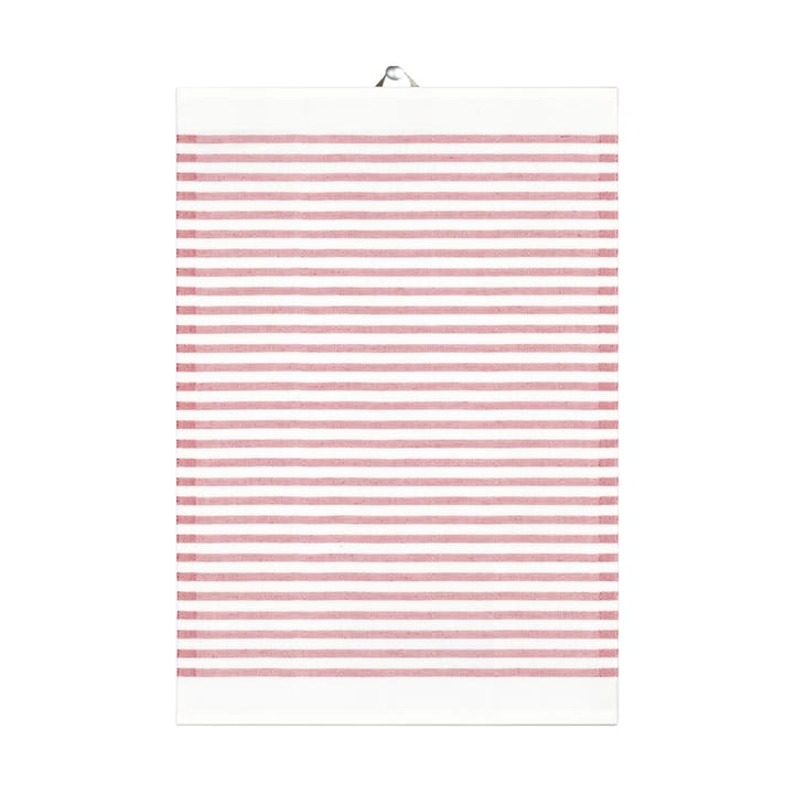 Tvärs kjøkkenhåndkle rød - 35x50 cm - Ekelund Linneväveri