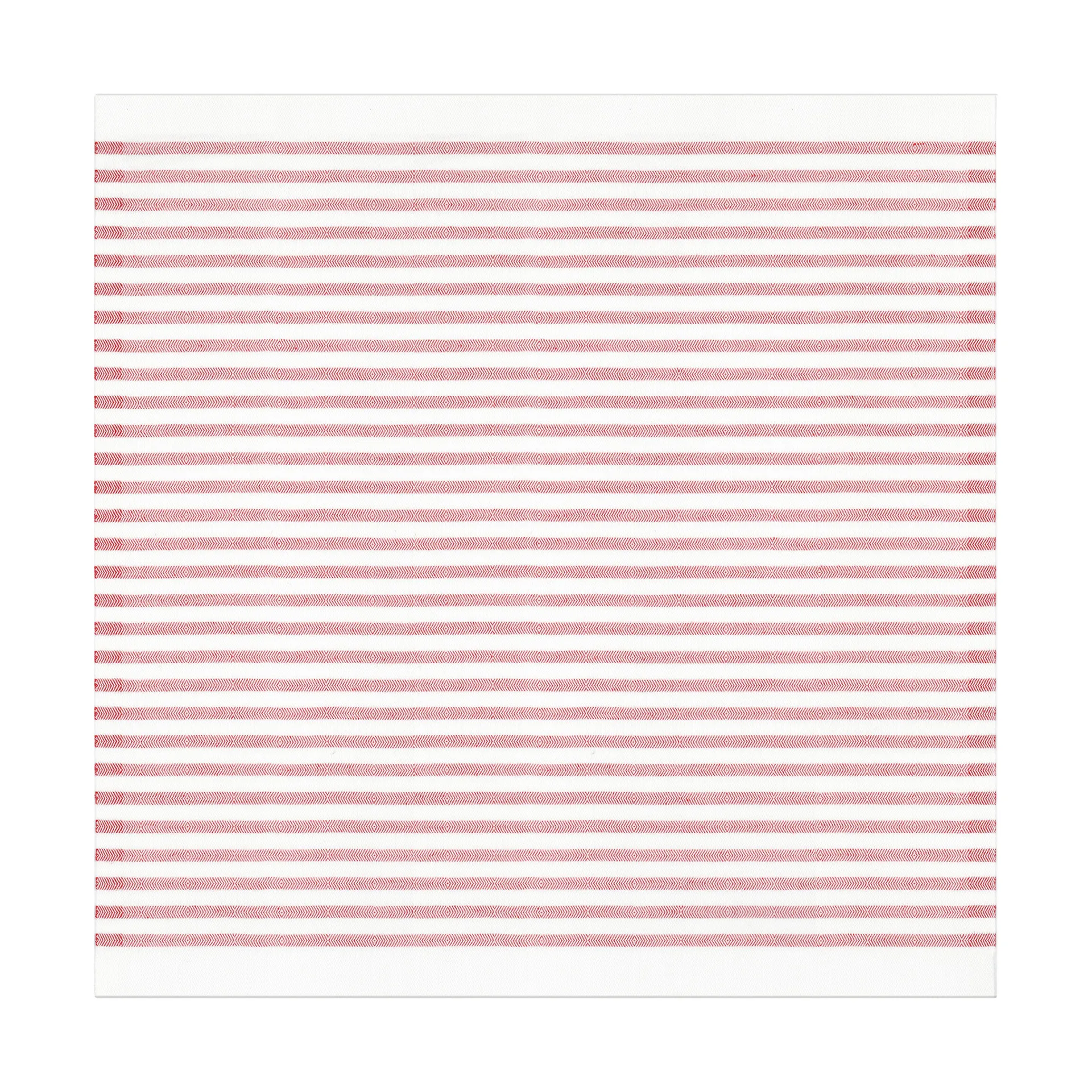 Tvärs tøyserviett 50x50 cm, Rød Ekelund Linneväveri