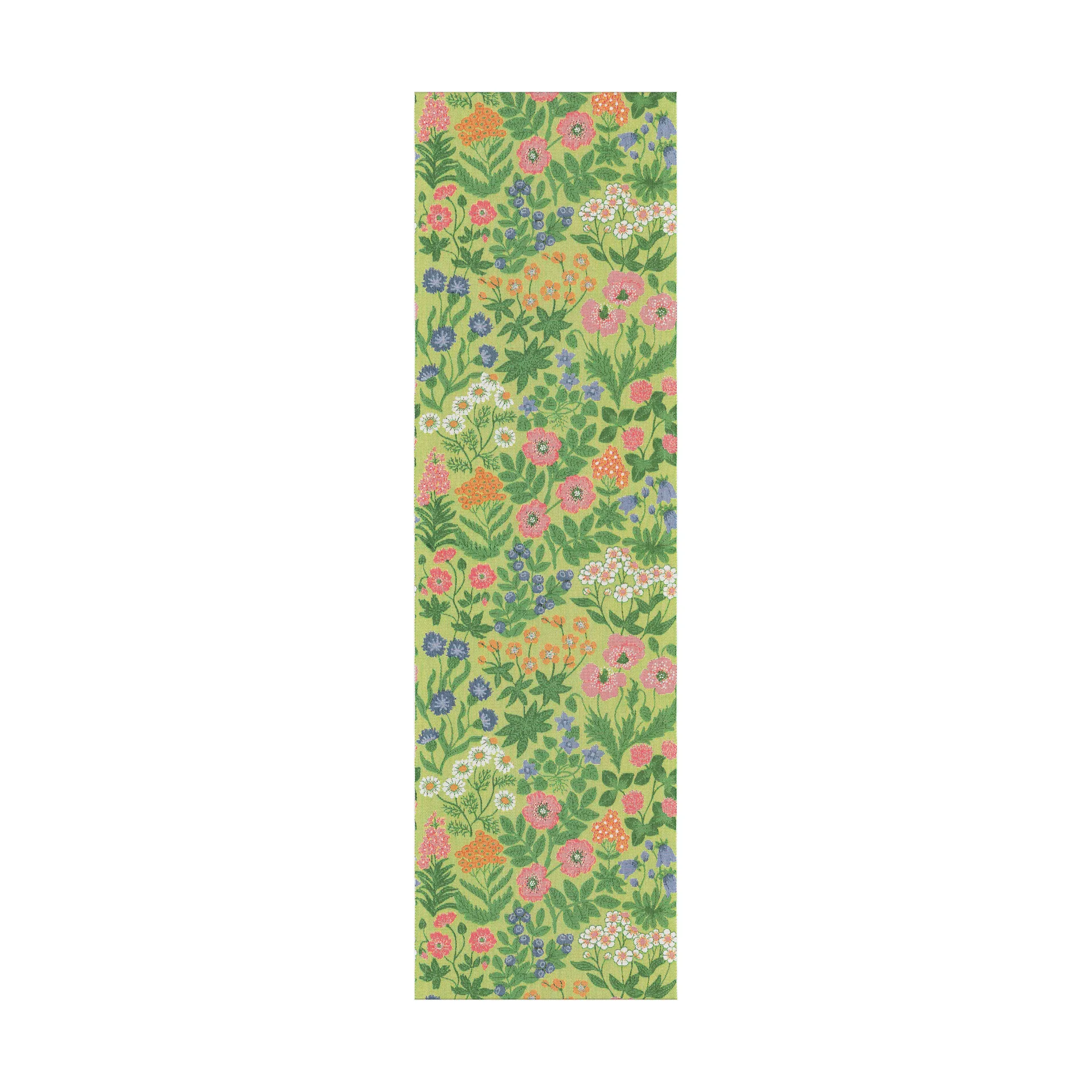 Vildblomster løper 35x120 cm, Grønn Ekelund Linneväveri
