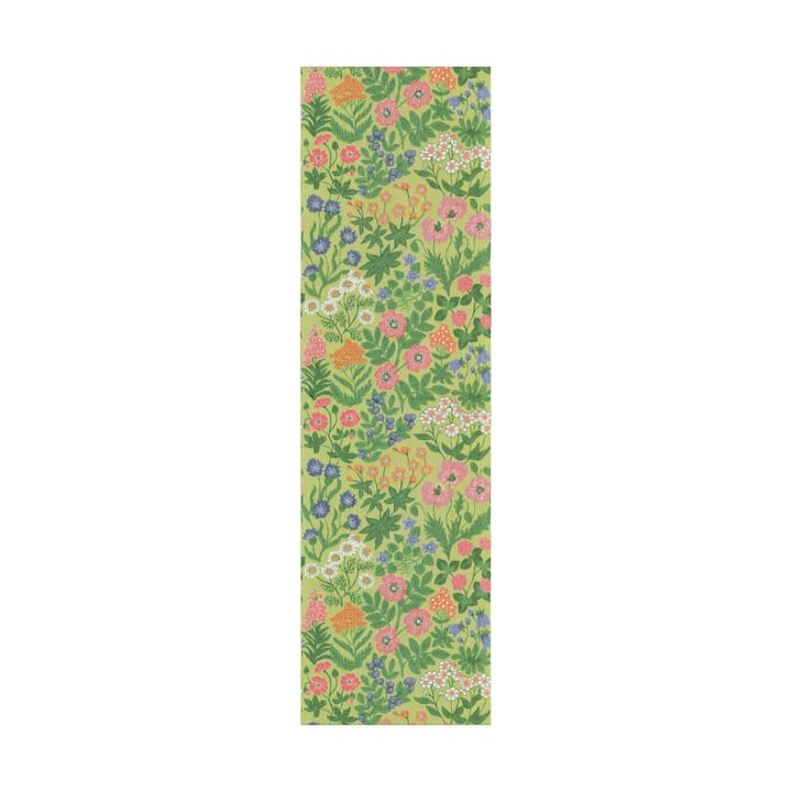Vildblomster løper 35x120 cm - Grønn - Ekelund Linneväveri