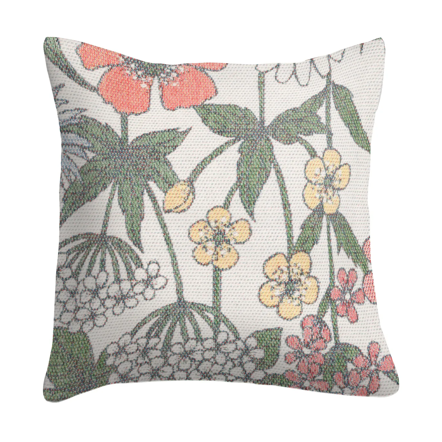 Vildblomster putetrekk 40x40 cm, Multi Ekelund Linneväveri