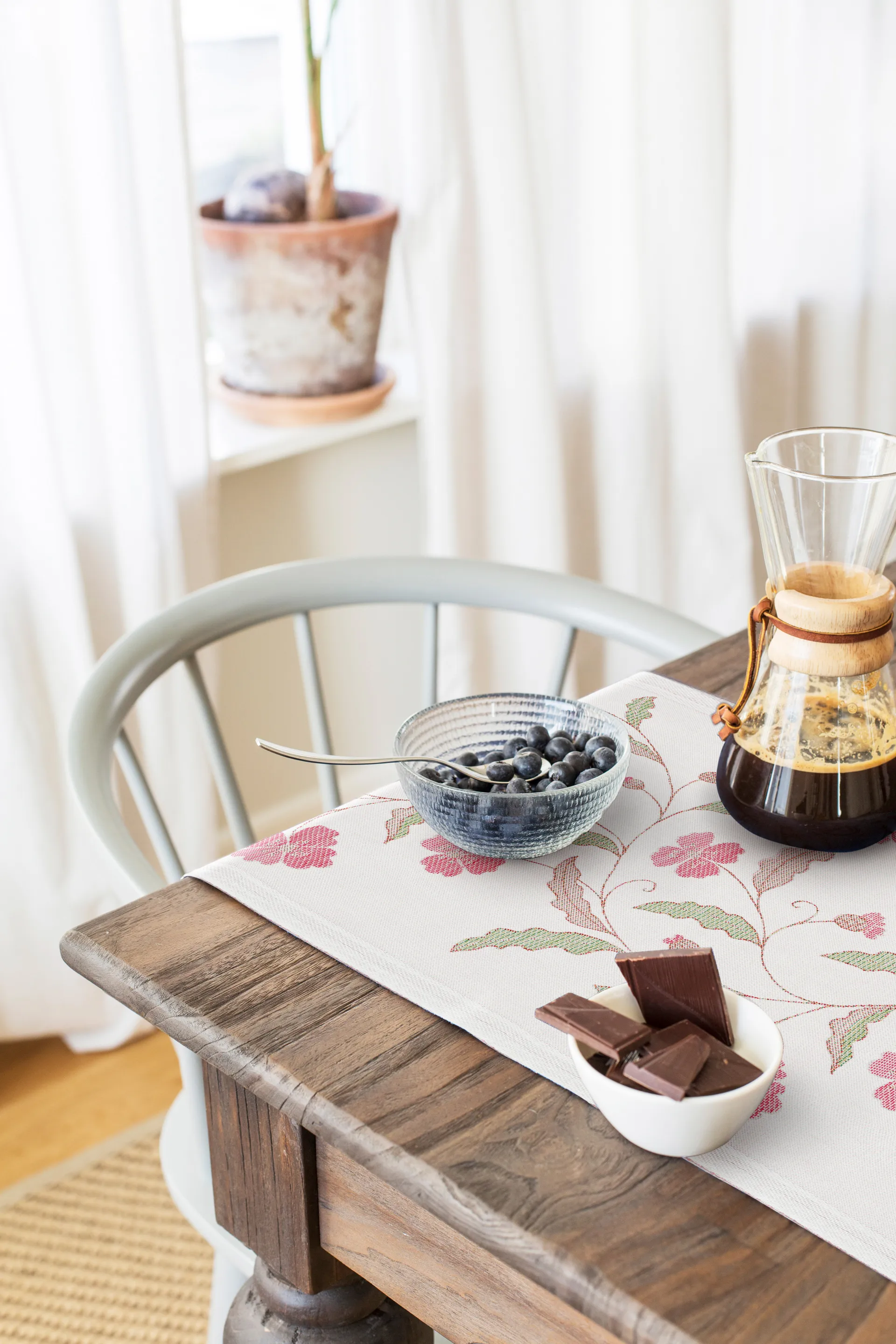 Vindvallmo løper, 35 x 120 cm Ekelund Linneväveri