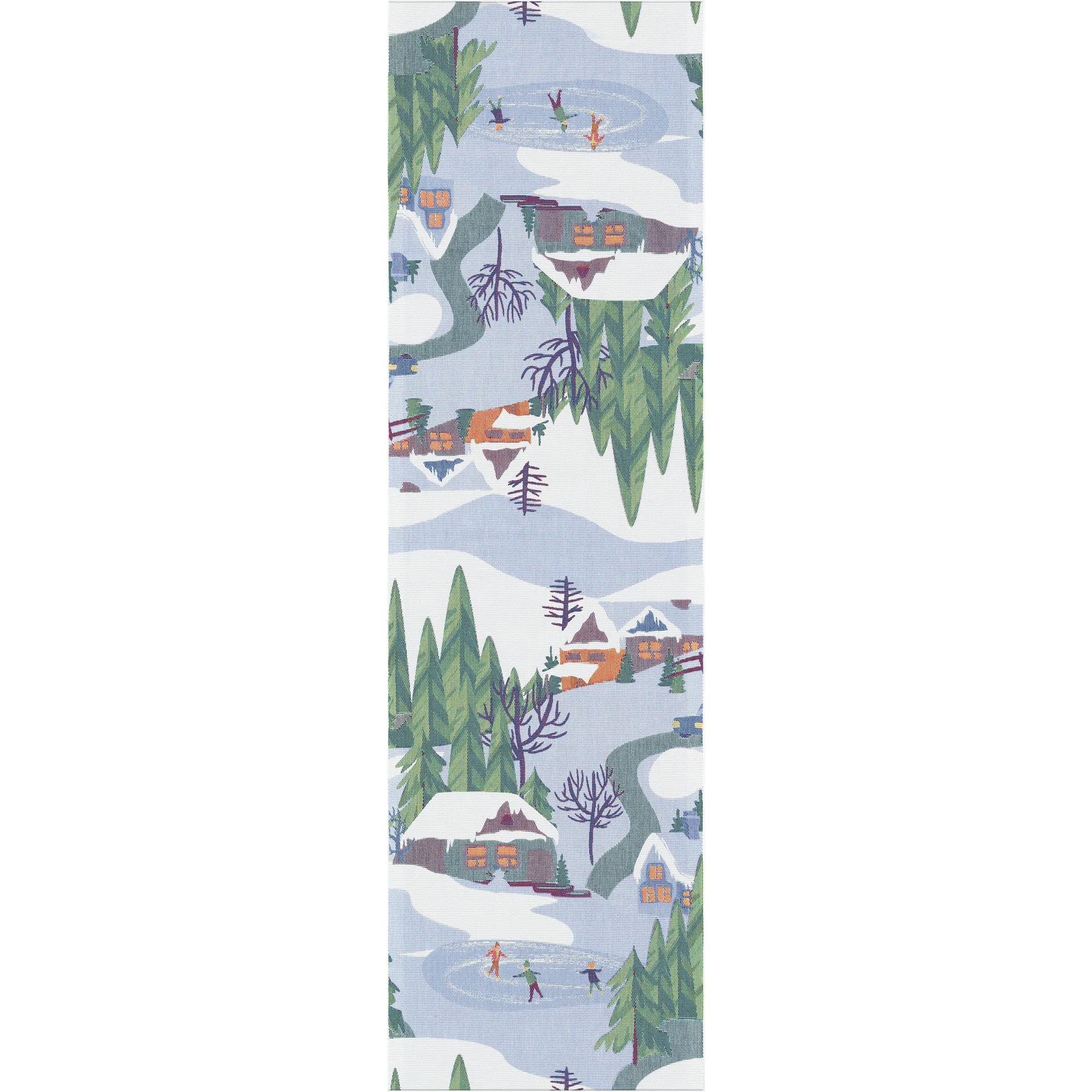 Vinterliv bordsløper 35x120 cm, Multi Ekelund Linneväveri