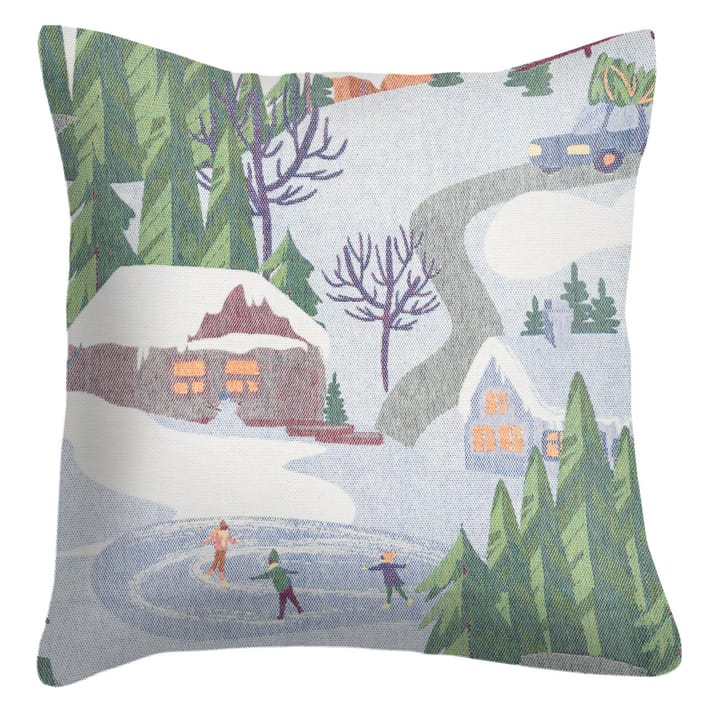 Vinterliv putetrekk 40x40 cm, Multi Ekelund Linneväveri