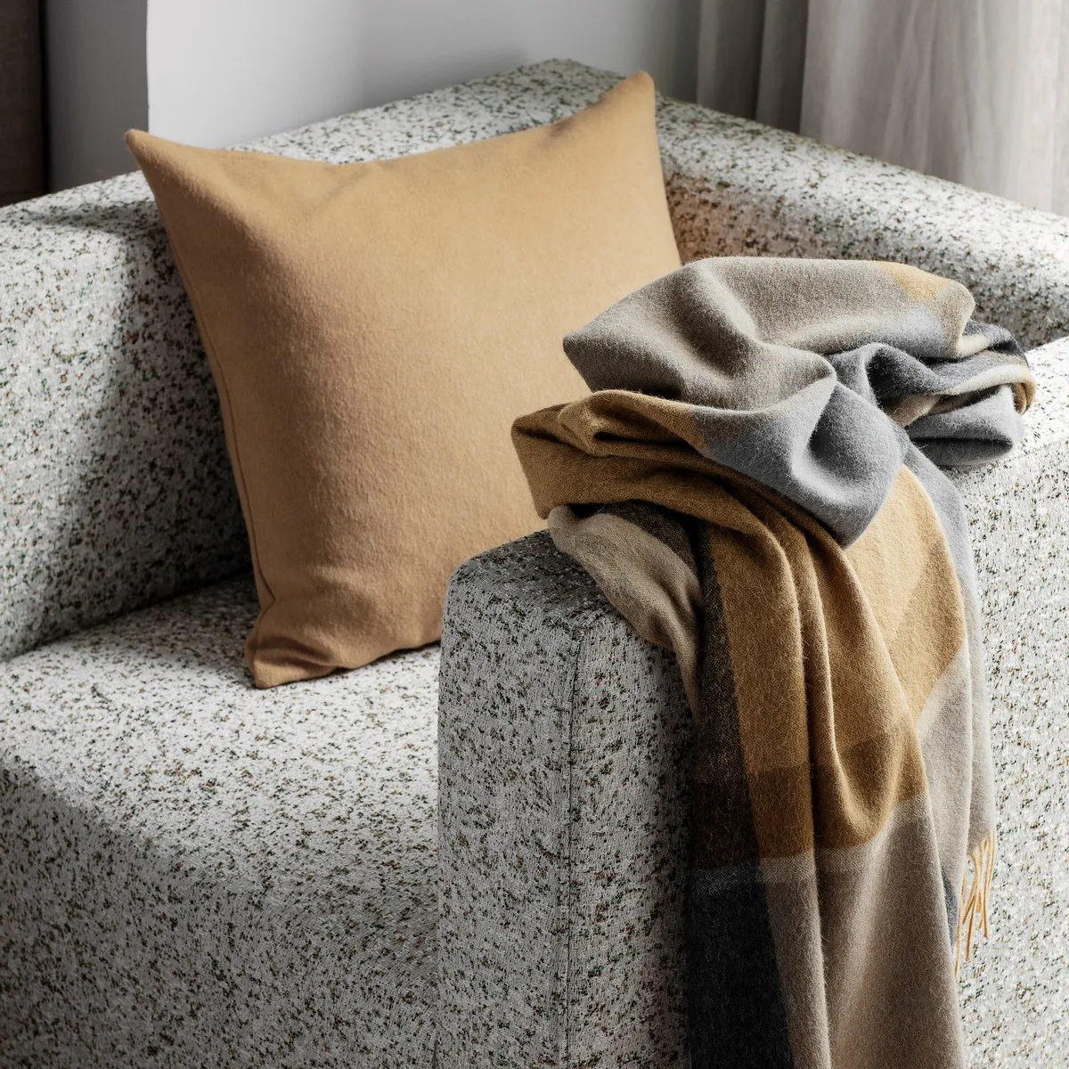 Elvang Classic putetrekk 50x50 cm, okergul Elvang Denmark