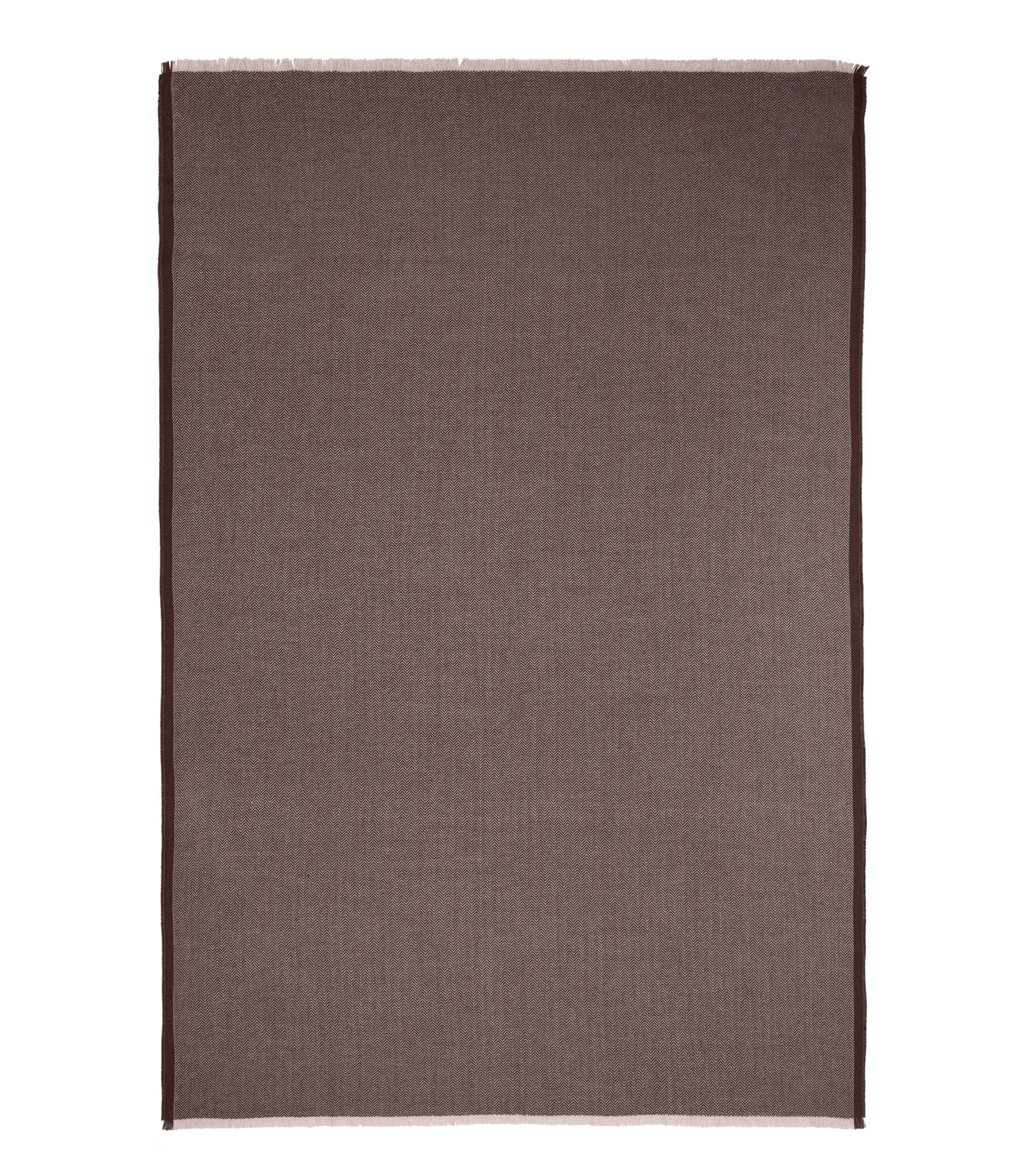 Herringbone pledd 130x190 cm, Chocolate-beige Elvang Denmark