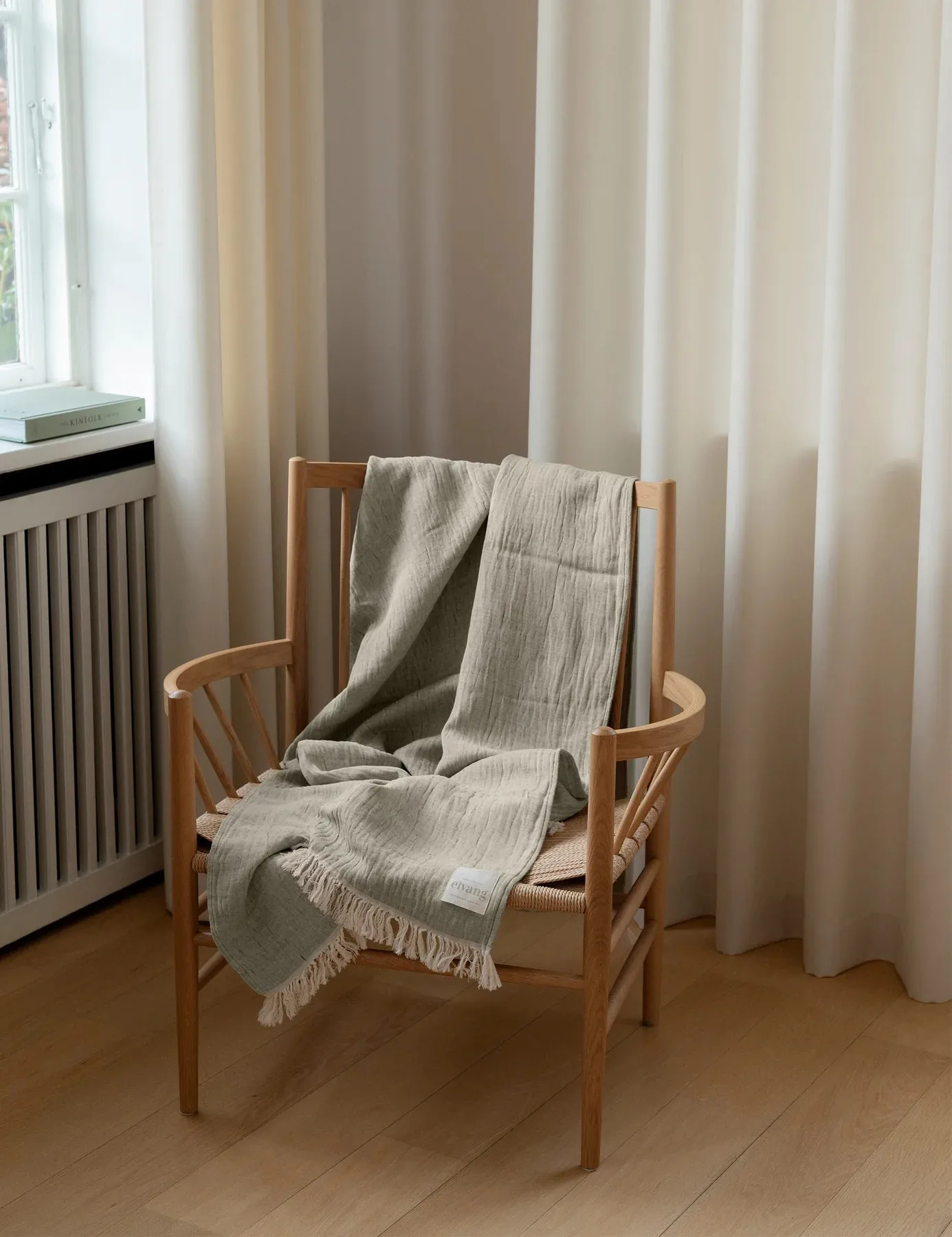 Lavender pledd 130 x 180 cm, Bottle green Elvang Denmark