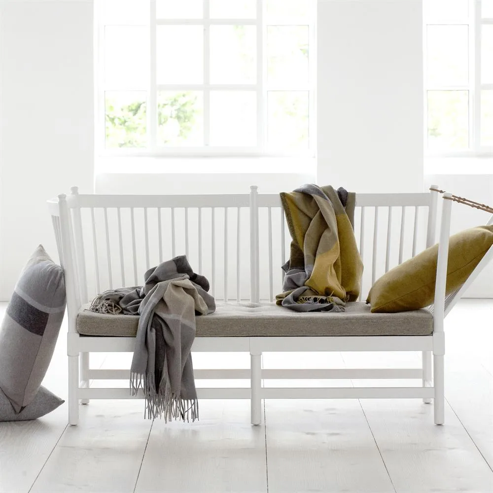 Manhattan pledd, okergul-smoked glass Elvang Denmark