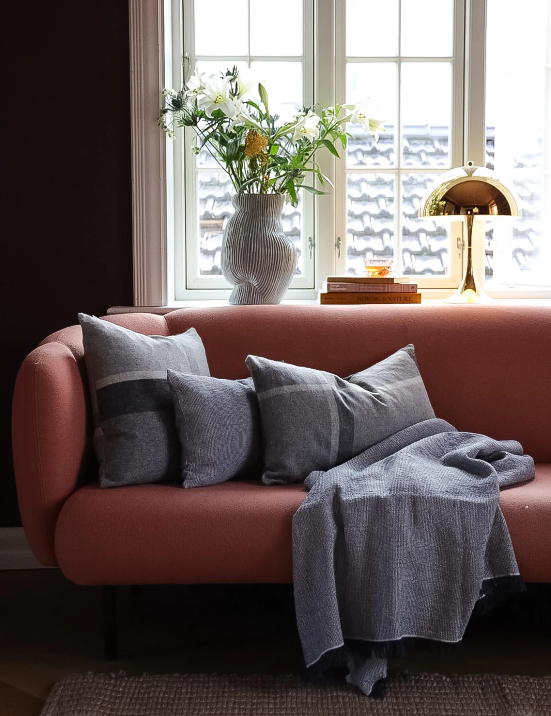 Manhattan putetrekk 50 x 50 cm, Grey Elvang Denmark