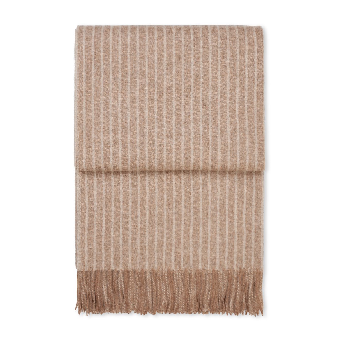 Bilde av Elvang Denmark Stripes pledd 130 x 200 cm Camel