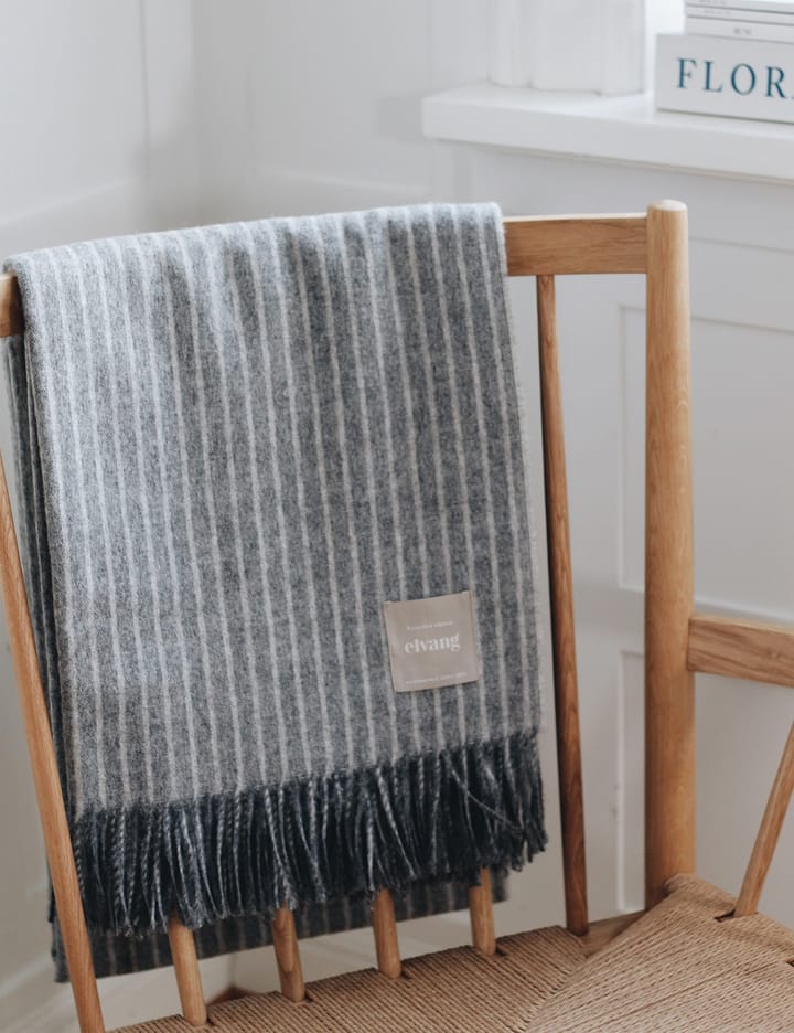 Stripes pledd 130 x 200 cm - Grey - Elvang Denmark