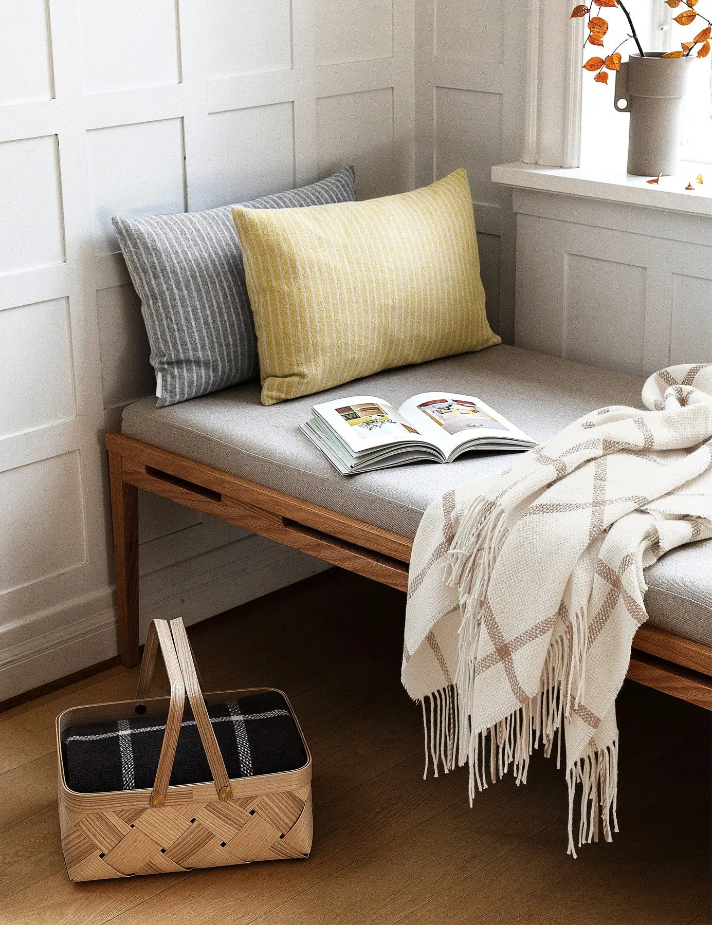 Tartan pledd 130 x 190 cm, Ivory Elvang Denmark