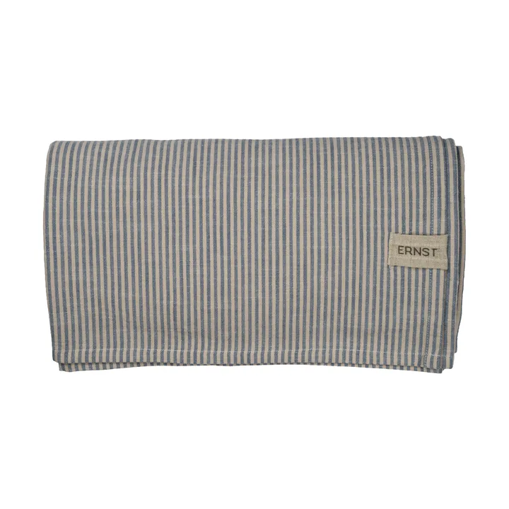 Ernst bordduk, smale striper 145x300 cm - Blå-hvit - ERNST