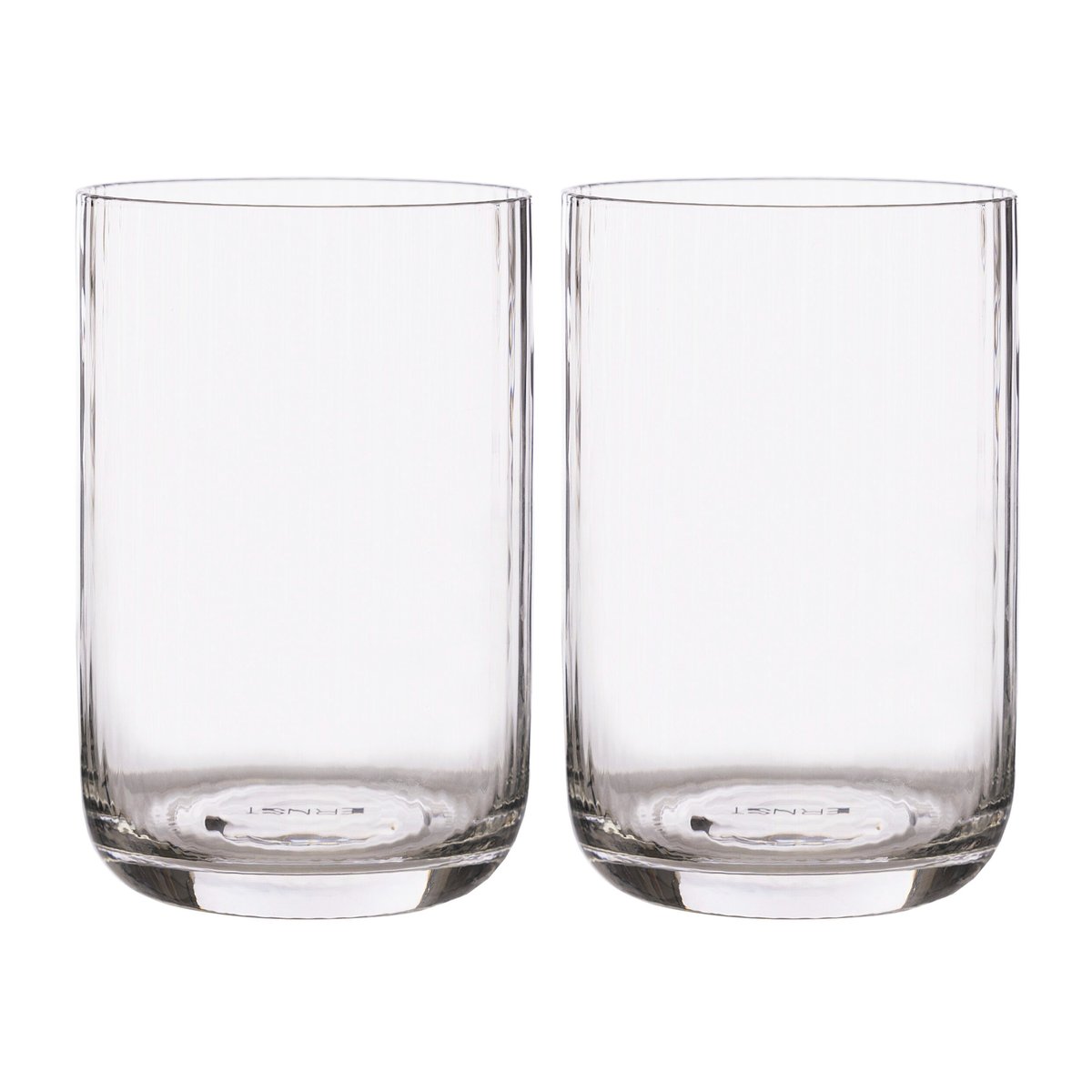 ERNST Ernst drikkeglass riflet 2-pakning 50 cl
