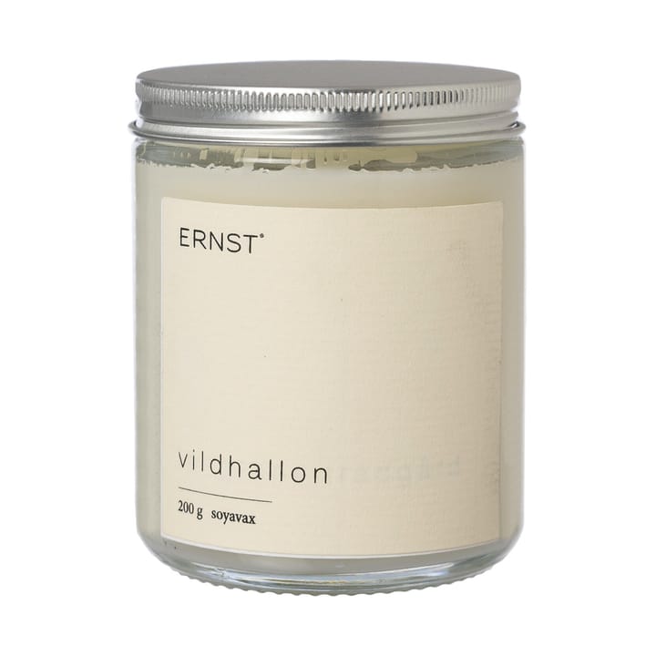 Ernst duftlys i glass med lokk Ø7,2 cm - Villbringebær - ERNST