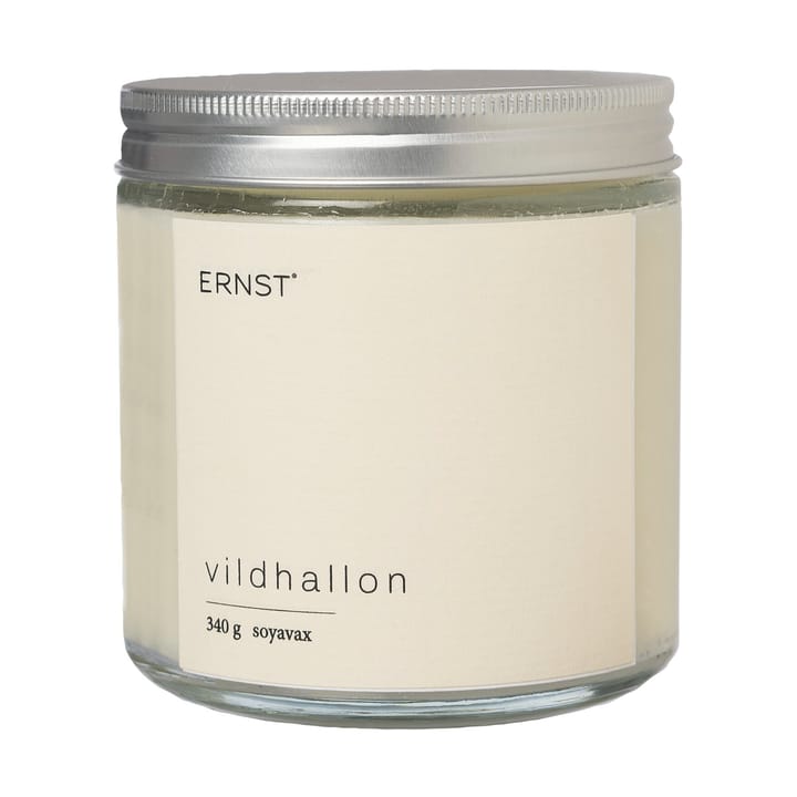 Ernst duftlys i glass med lokk Ø9 cm - Villbringebær - ERNST
