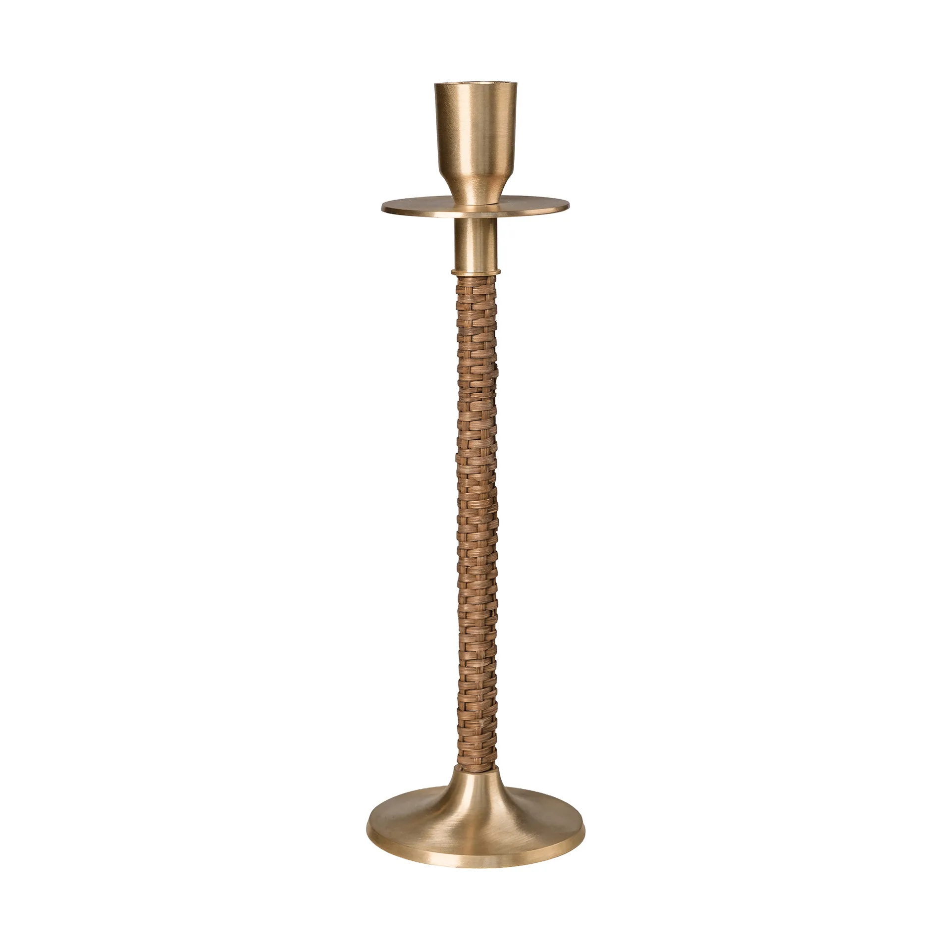 Ernst flettet lysestake, Messing, Ø8x25 cm ERNST