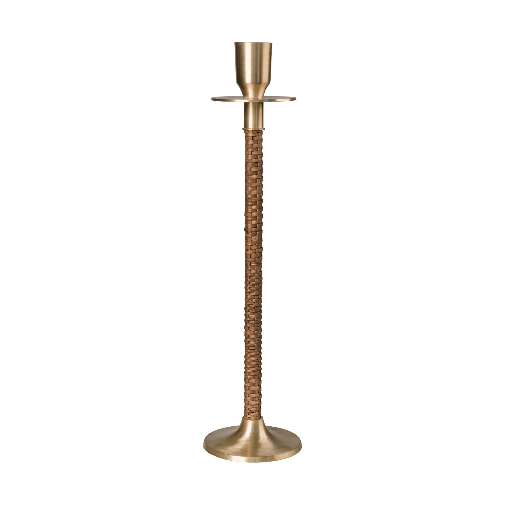 Ernst flettet lysestake, Messing, Ø8x30 cm ERNST