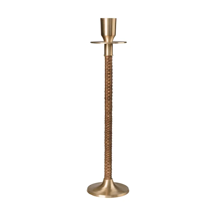 Ernst flettet lysestake - Messing, Ø8x30 cm - ERNST