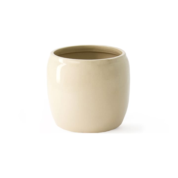 Ernst glassert krukke Ø14 cm - Beige - ERNST