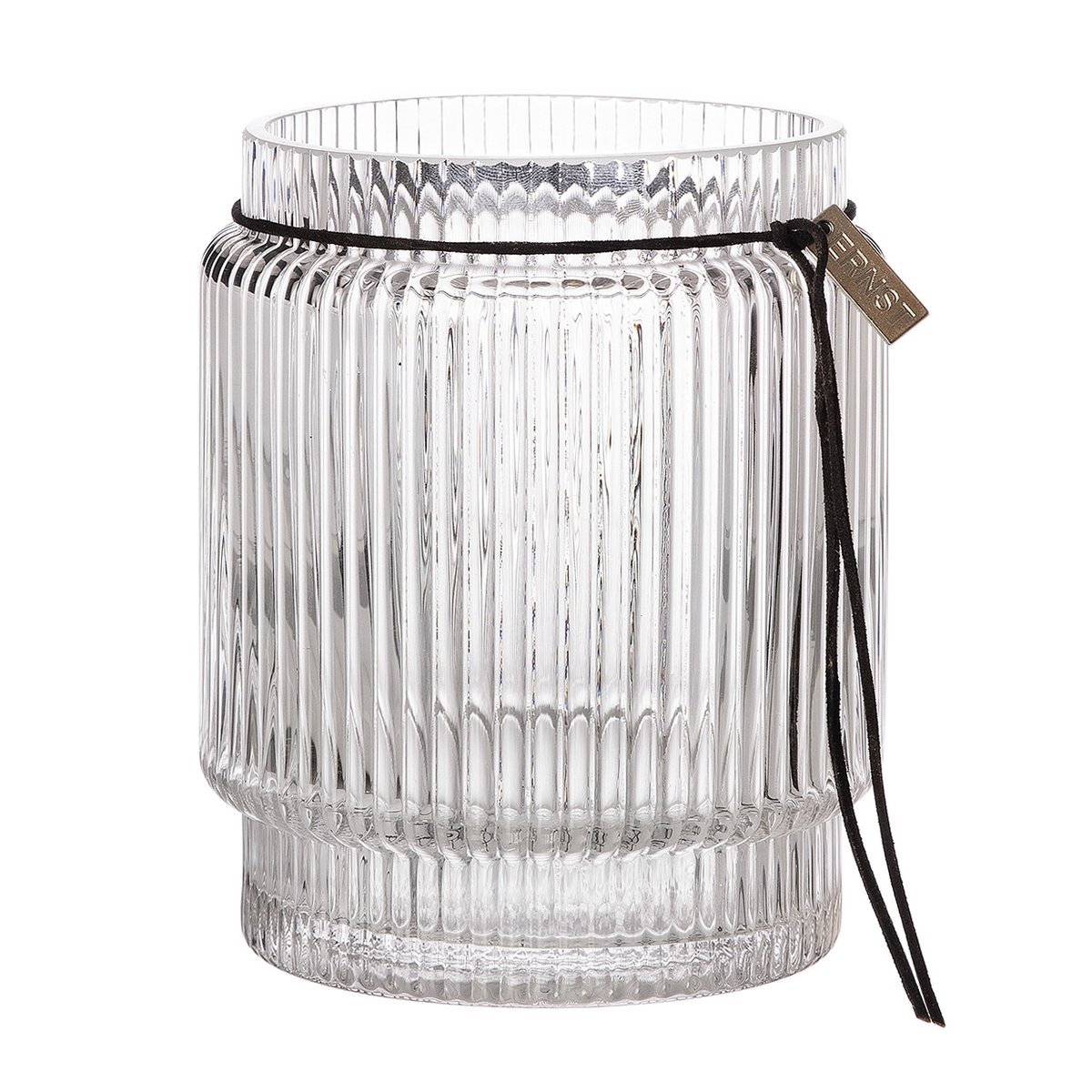 Bilde av ERNST Ernst glassvase riflet klar Ø 127 cm