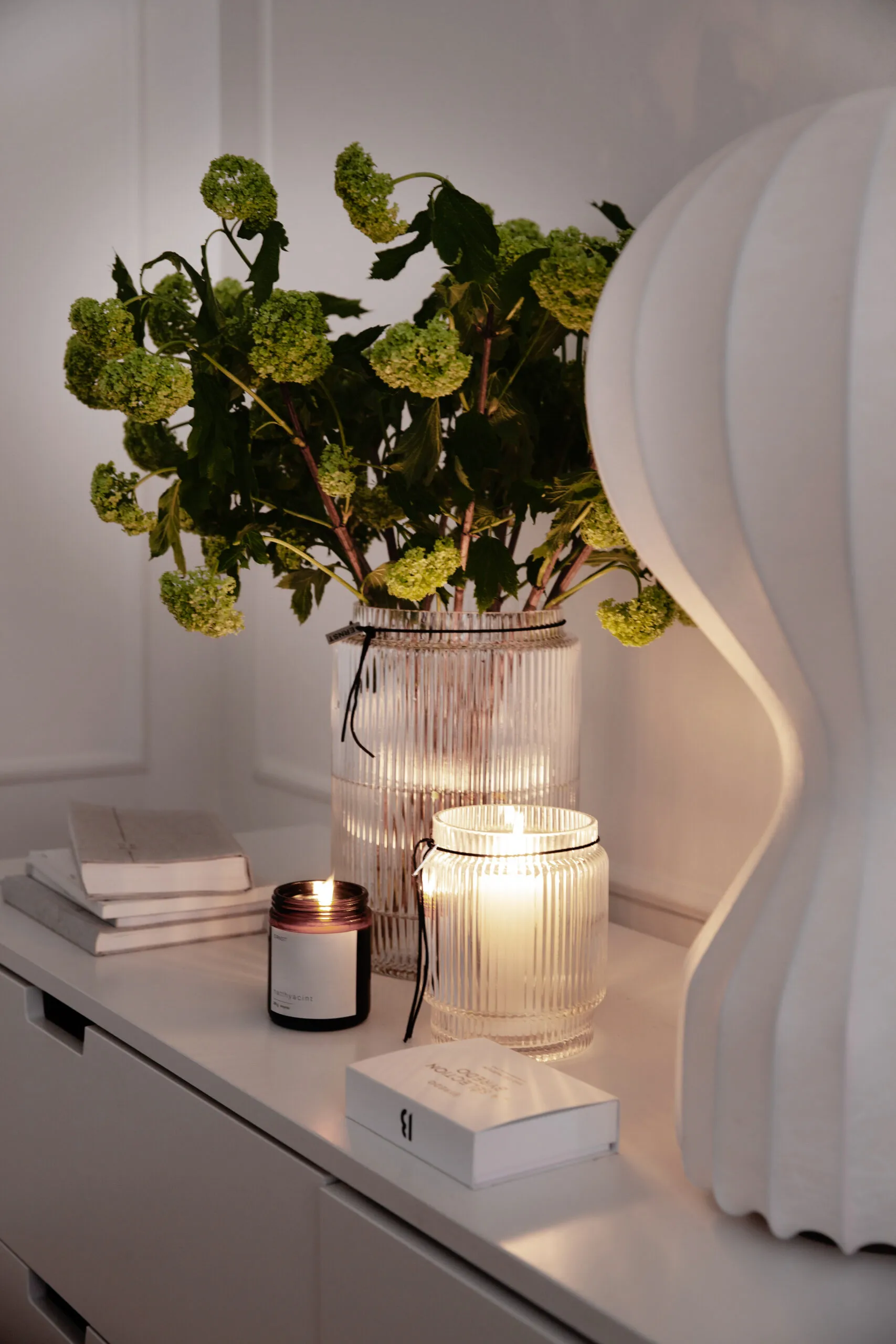 Ernst glassvase riflet klar, Ø 19,5 cm x h 28 cm ERNST