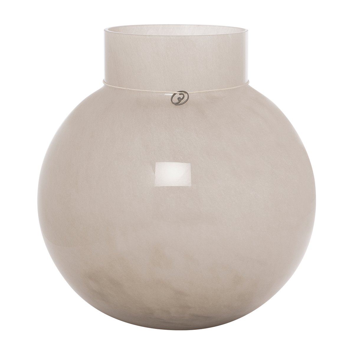 Bilde av ERNST Ernst glassvase rund beige H 25 cm Ø 24 cm