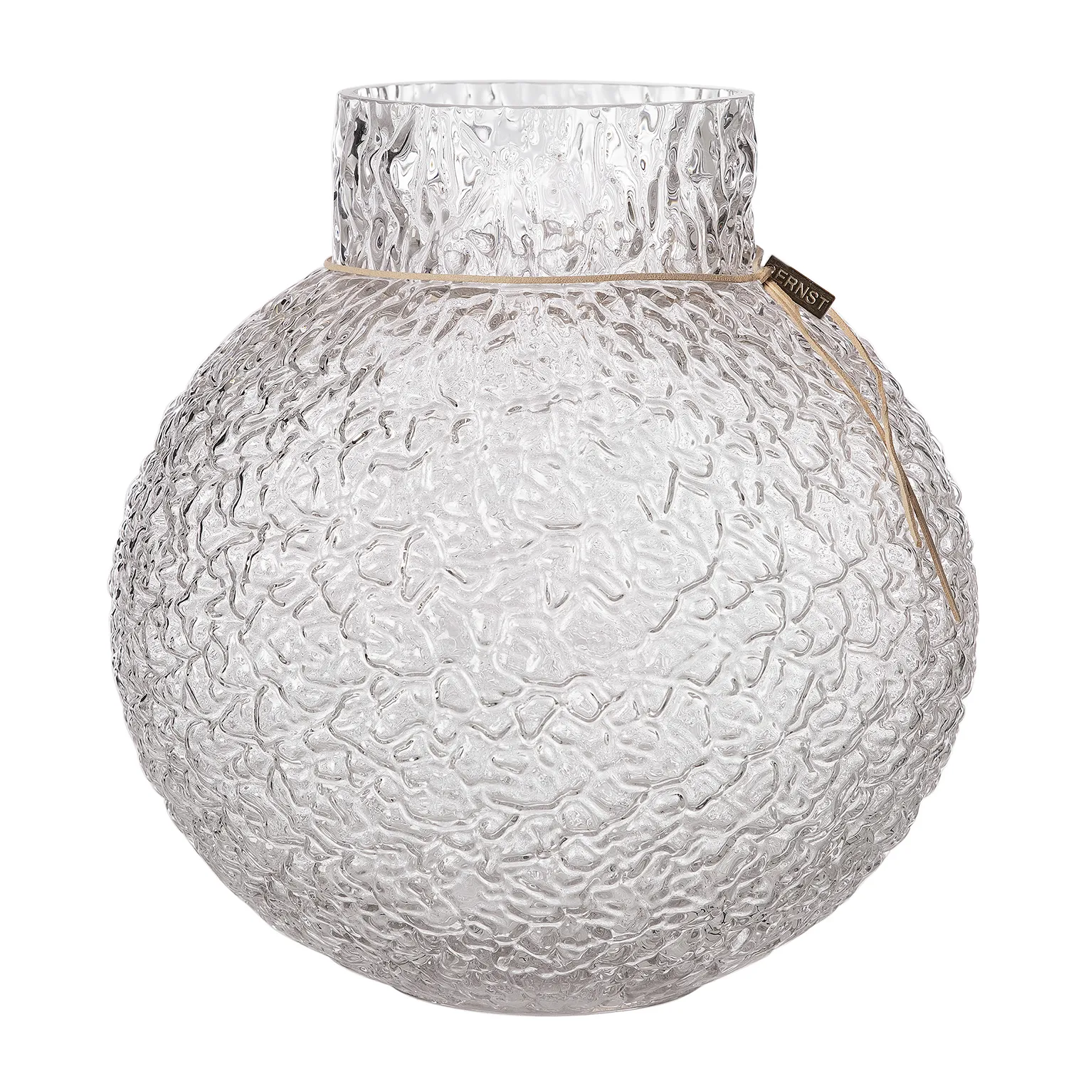 Ernst glassvase struktur klar, Ø29x30 cm ERNST