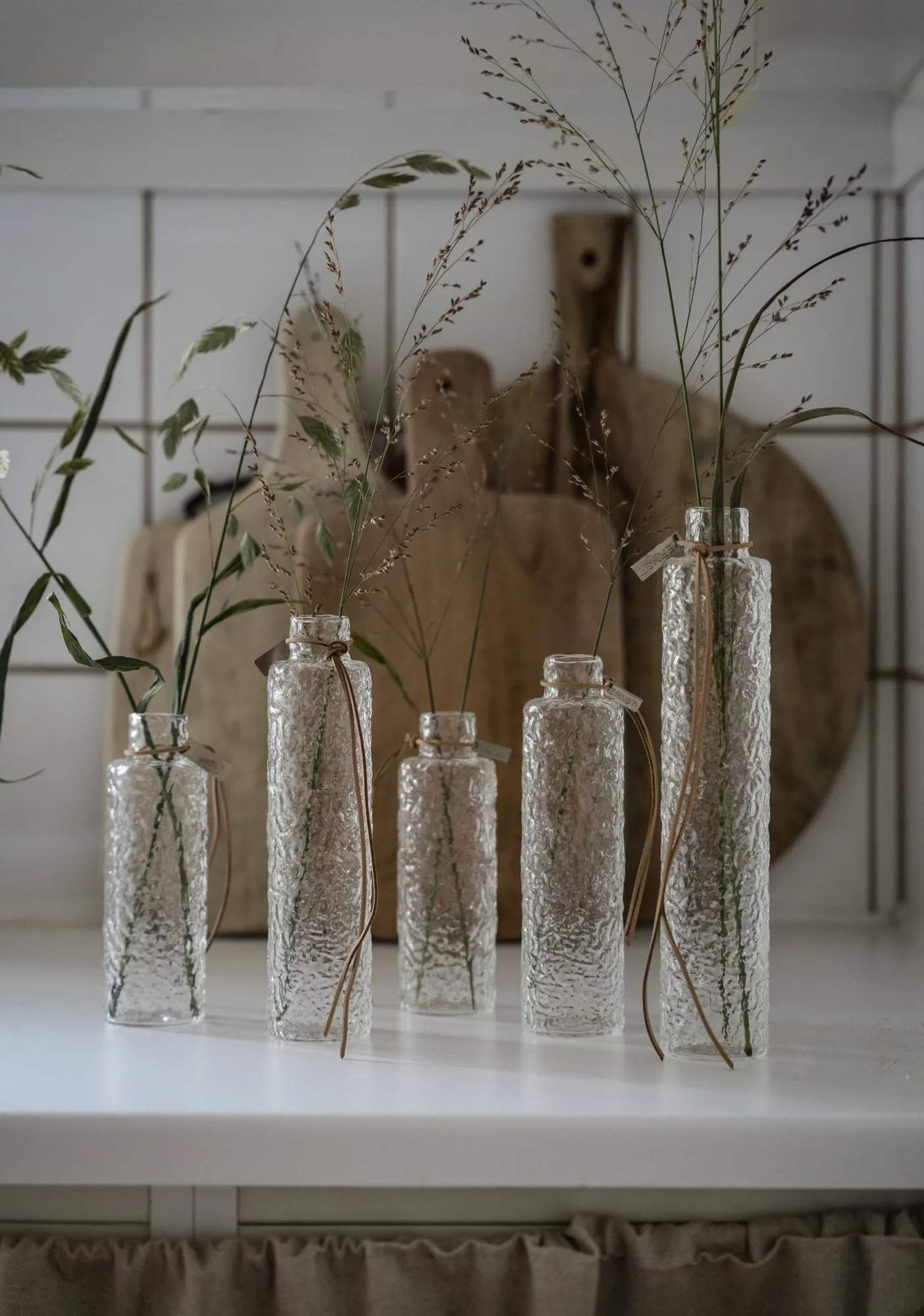 Ernst glassvase struktur klar, Ø5x20 cm ERNST