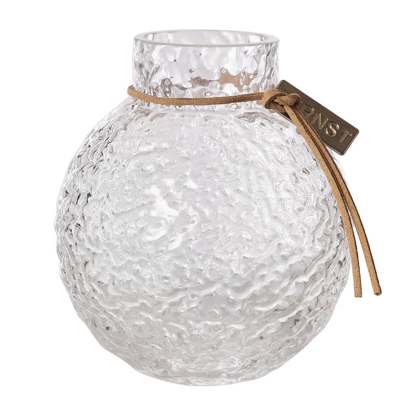 Ernst glassvase struktur klar, Ø9x10 cm ERNST