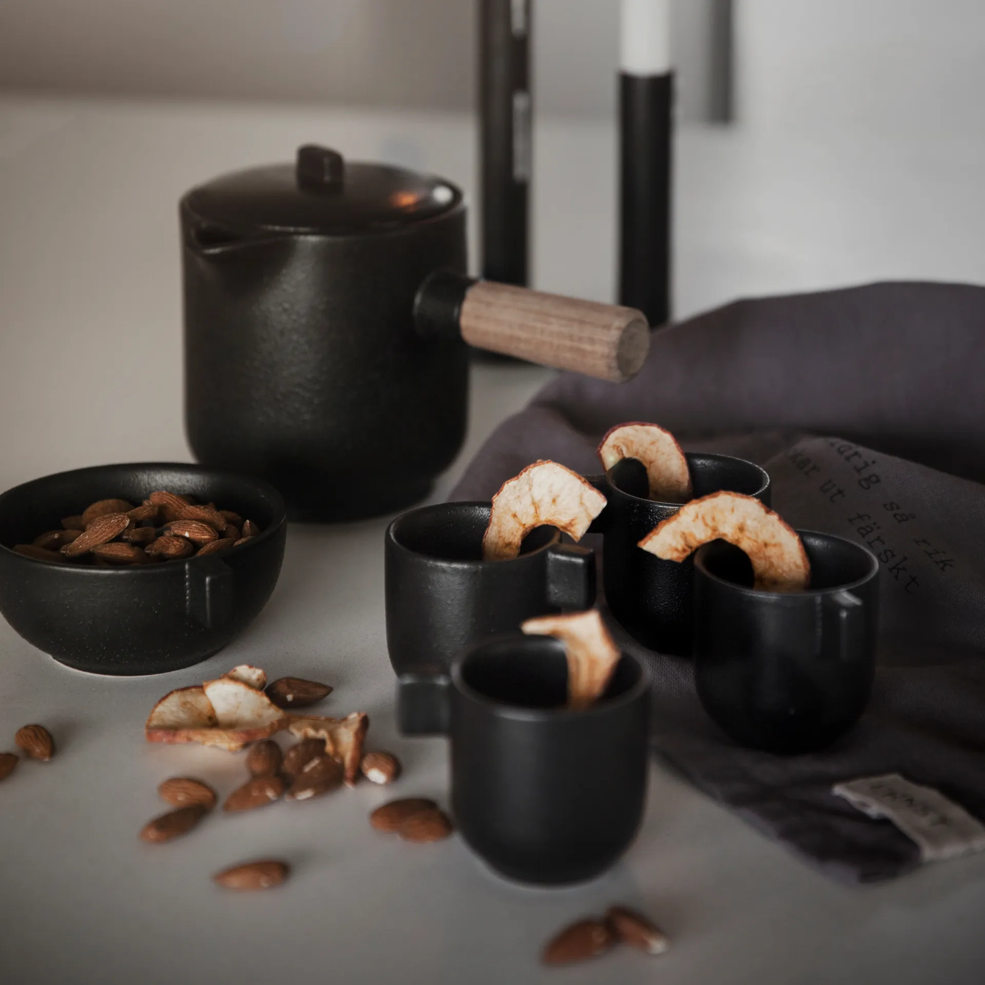 Ernst gløggkopp med hank 6 cm, Svart ERNST