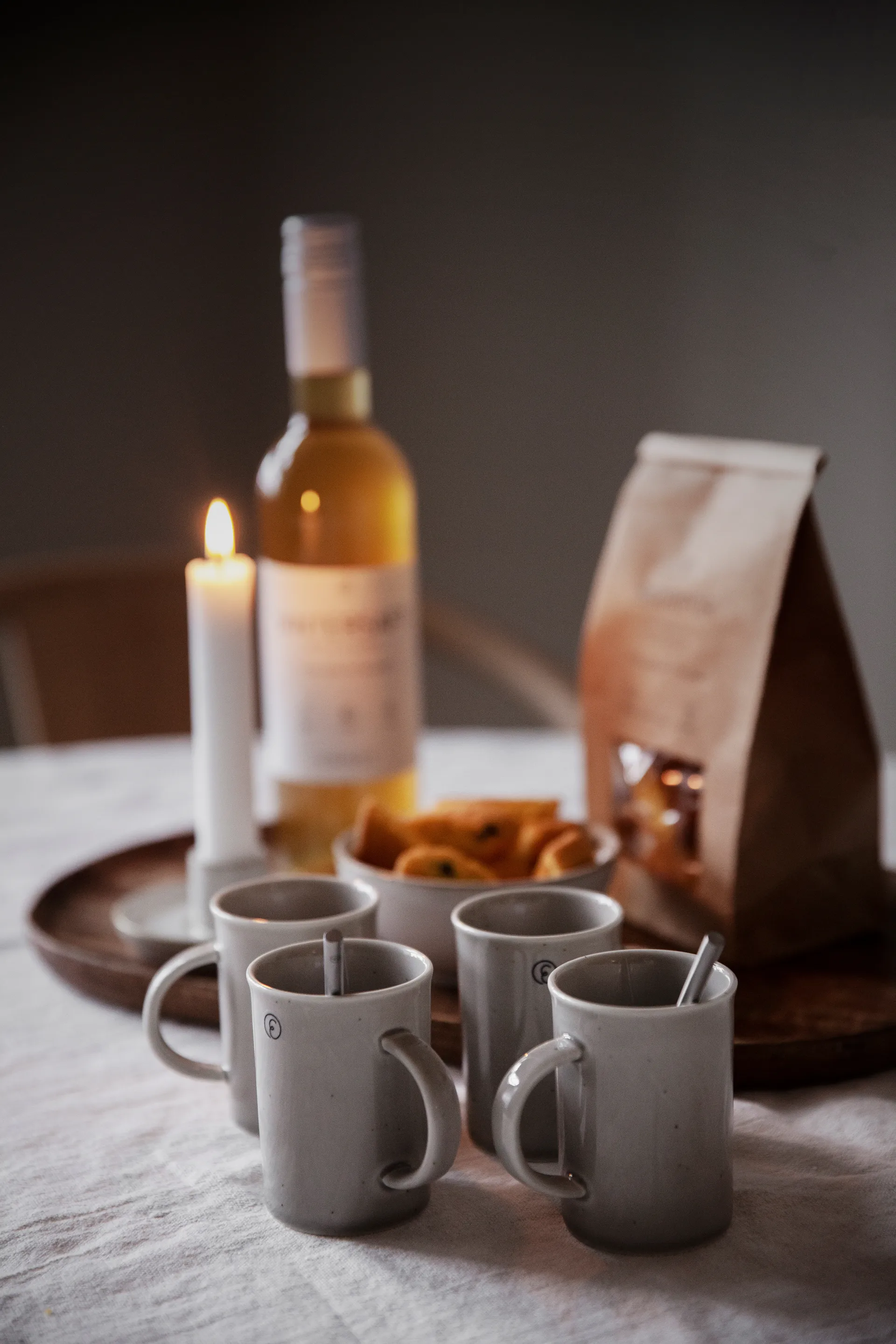 Ernst gløggkopp porselen 7,5 cm, Sand ERNST