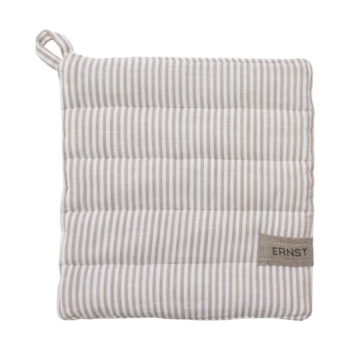 Ernst gryteklut stripete 23x25 cm - Beige-hvit stripe - ERNST