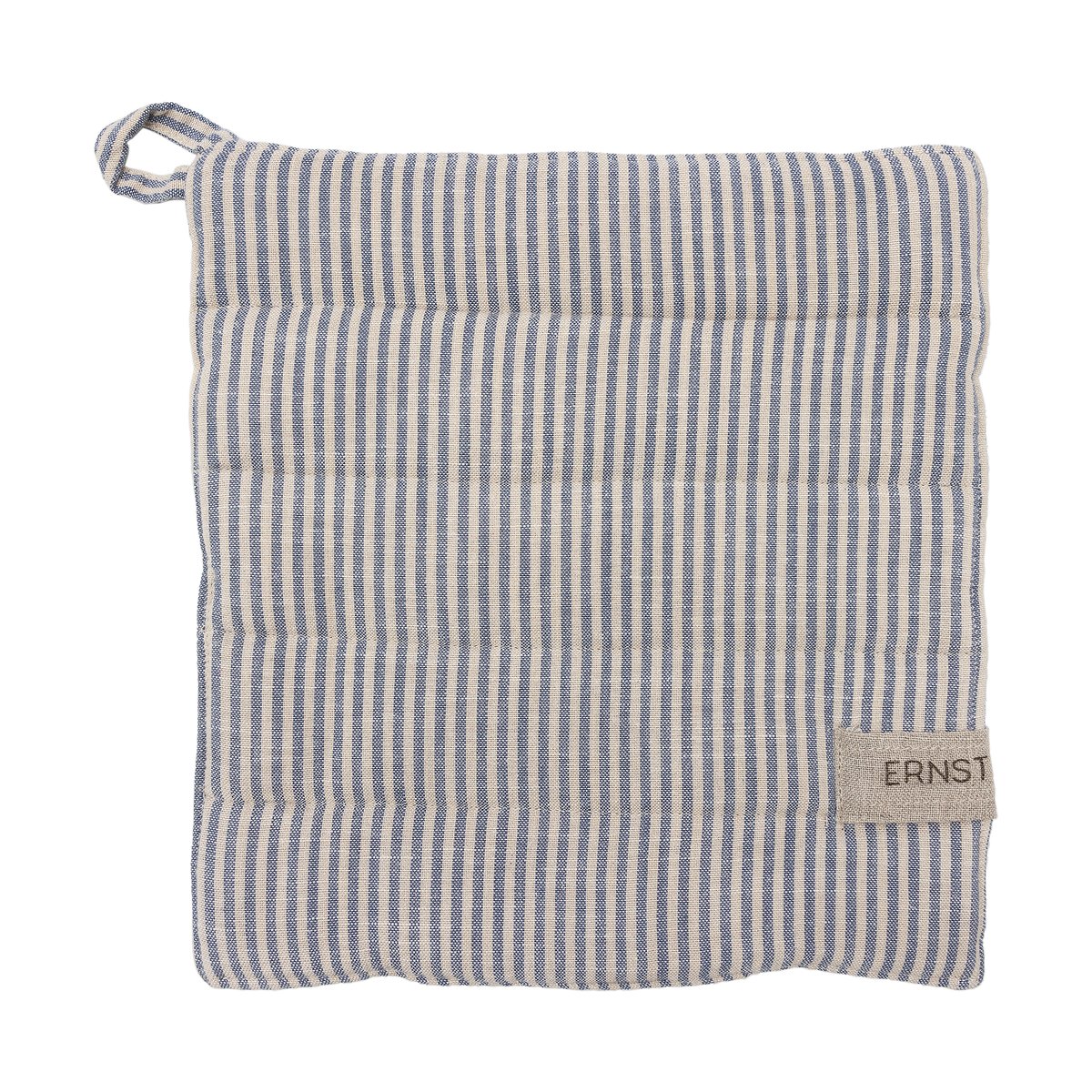 Ernst gryteklut stripete 23x25 cm Blå-beige | Skandinavisk Design | Grytekluter & Grytevotter | Blå