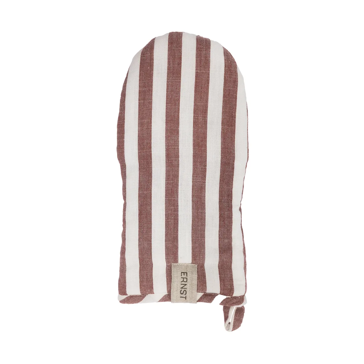 Ernst grytevott, bred stripe, Rød-hvit ERNST