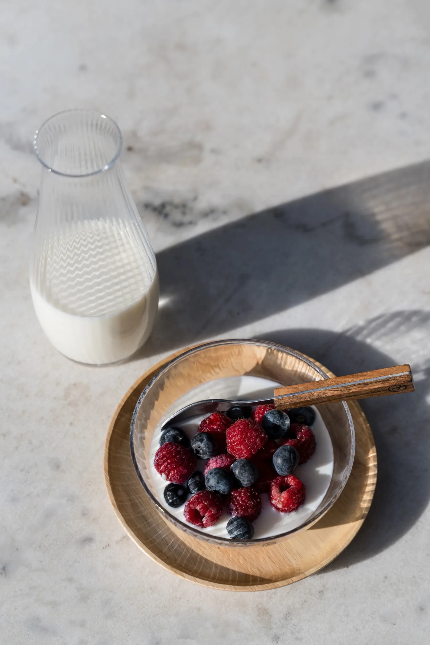 Ernst karaffel i riflet glass, Klar, Ø8x19 cm ERNST