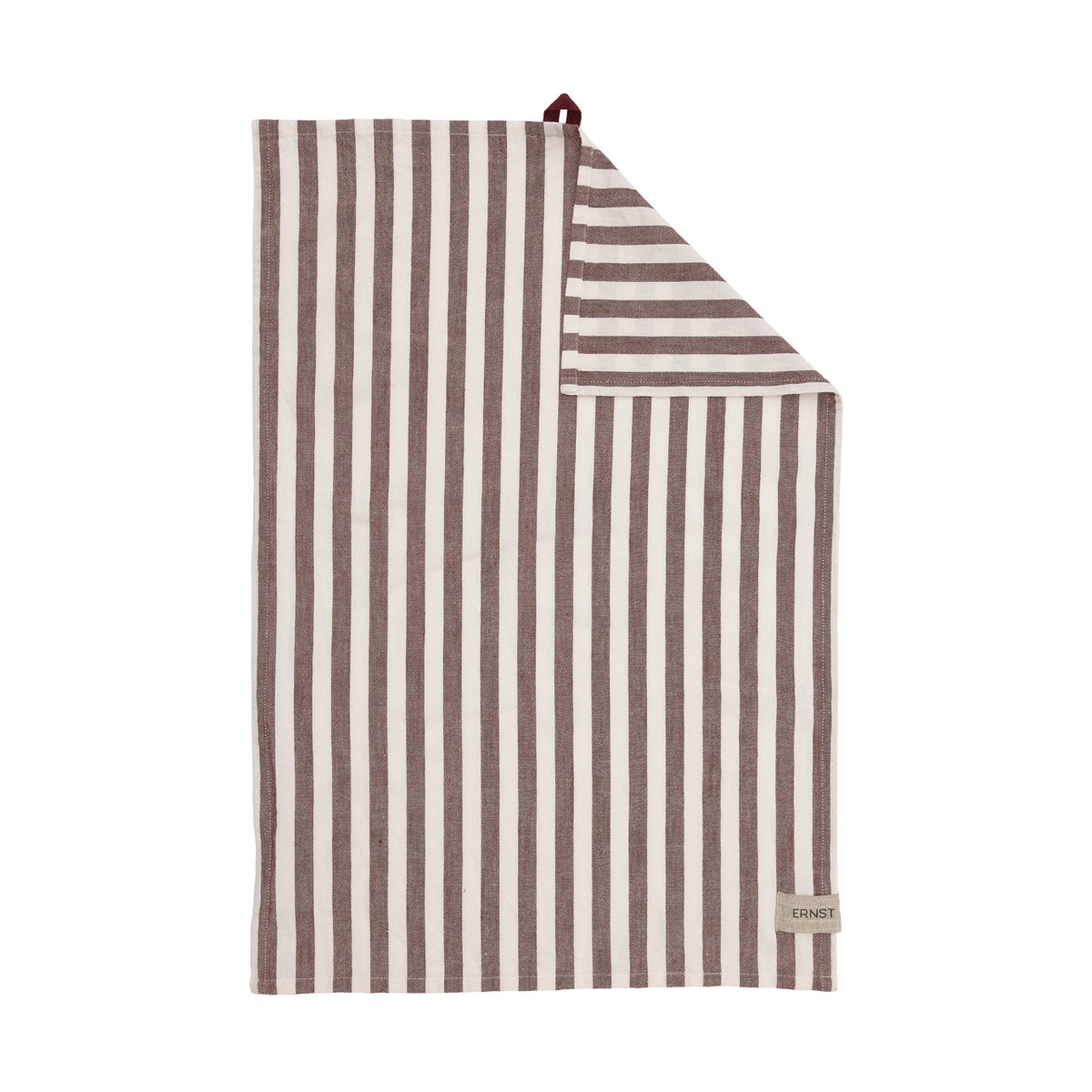 ERNST Ernst kjøkkenhåndkle, brede striper 47x70 cm Rød-hvit