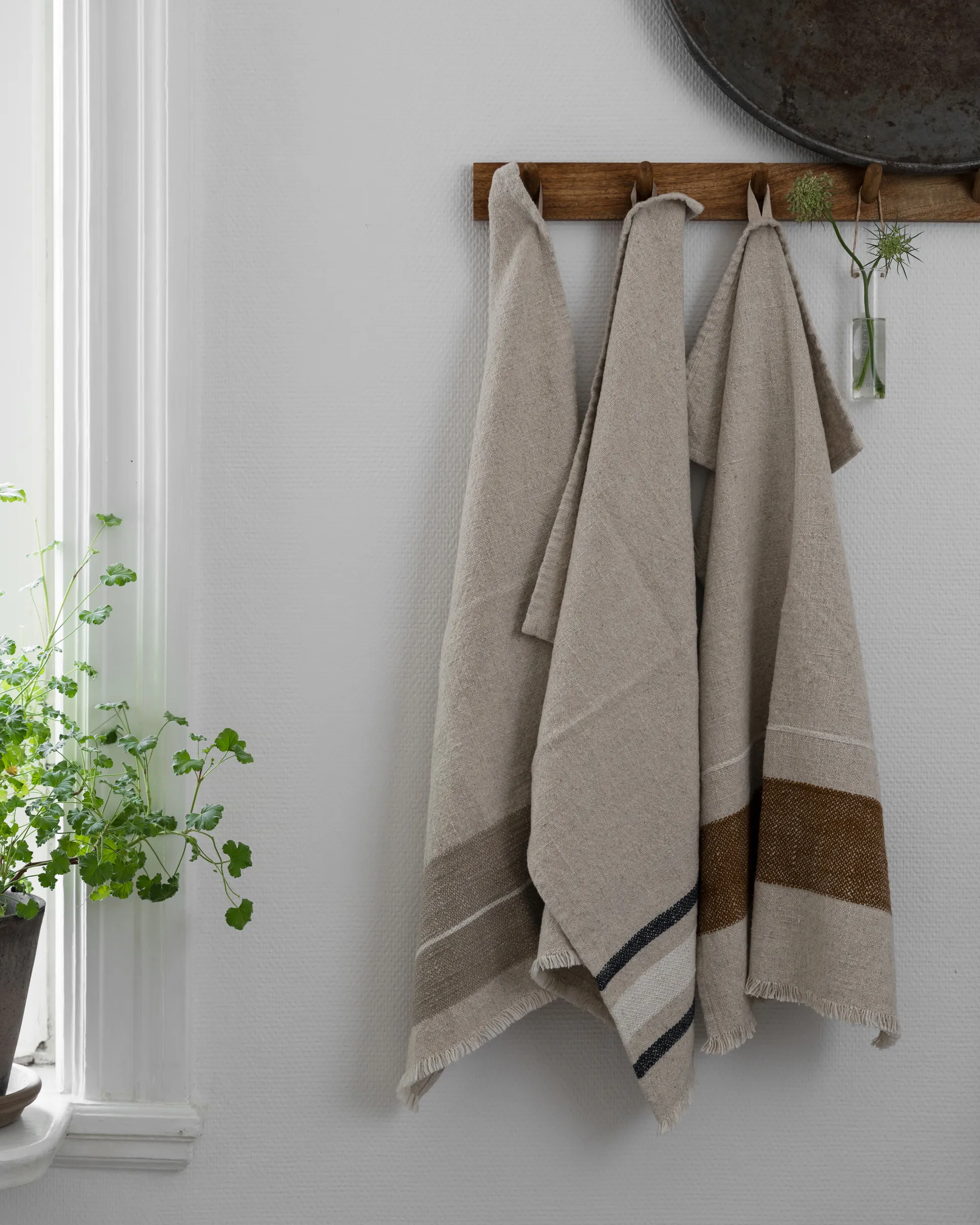 Ernst kjøkkenhåndkle, Natur-beige-hvit, 47x70 cm ERNST